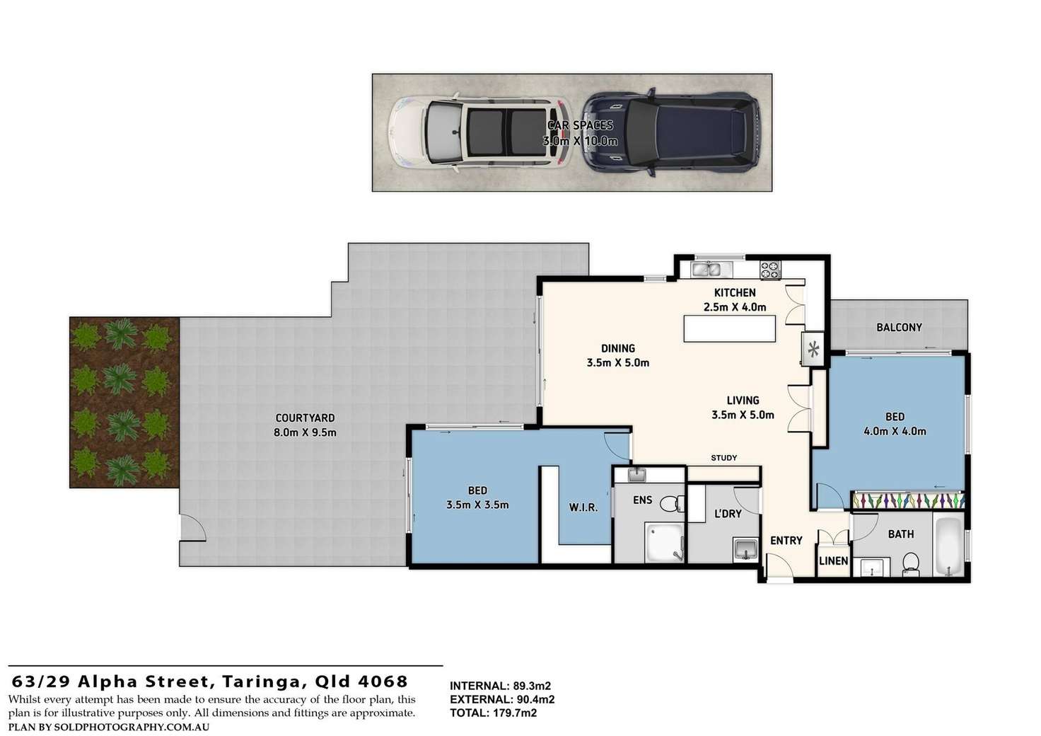 Floorplan of Homely apartment listing, 63/29 Alpha Street, Taringa QLD 4068