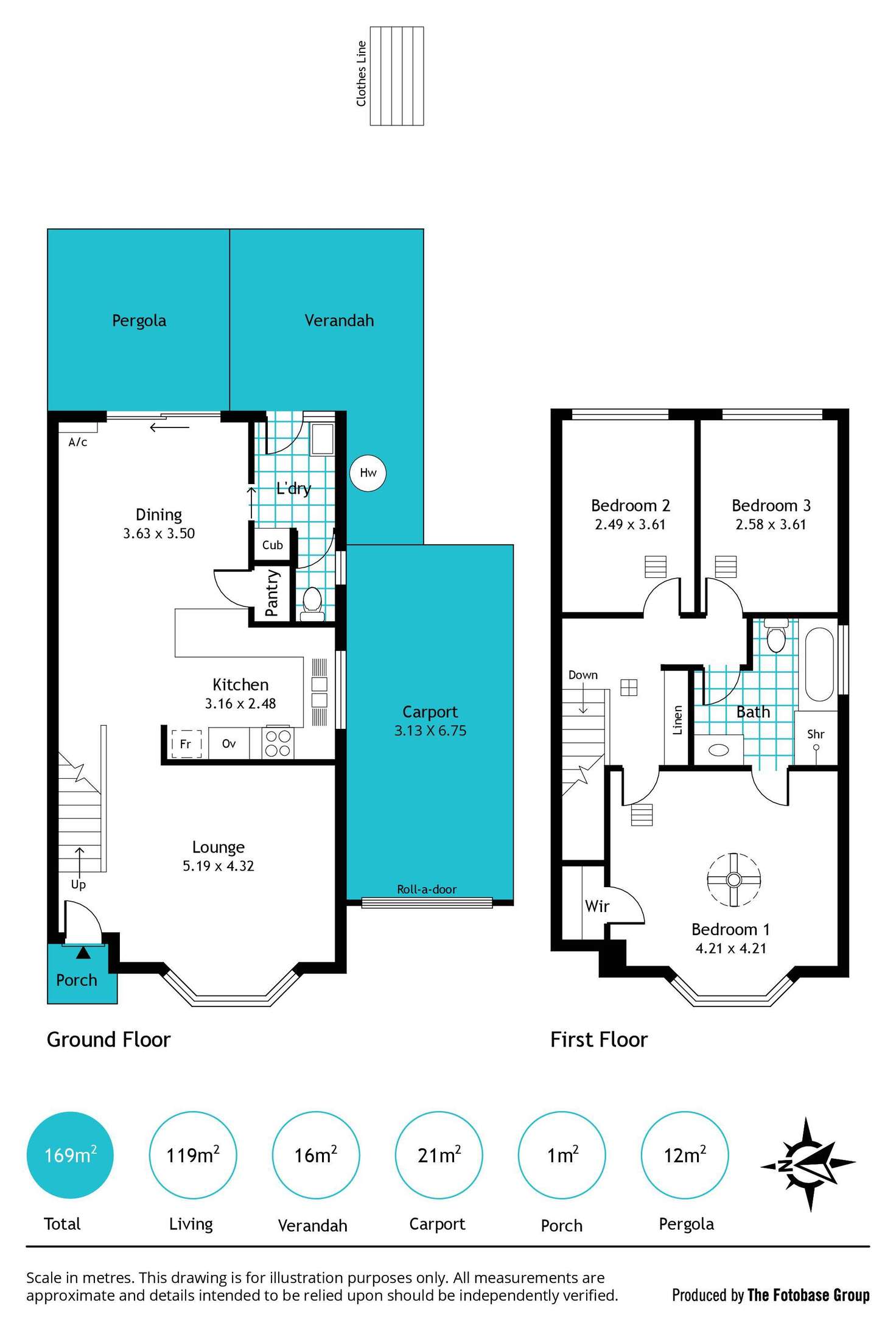 Floorplan of Homely townhouse listing, 1/35 Penong Avenue, Camden Park SA 5038