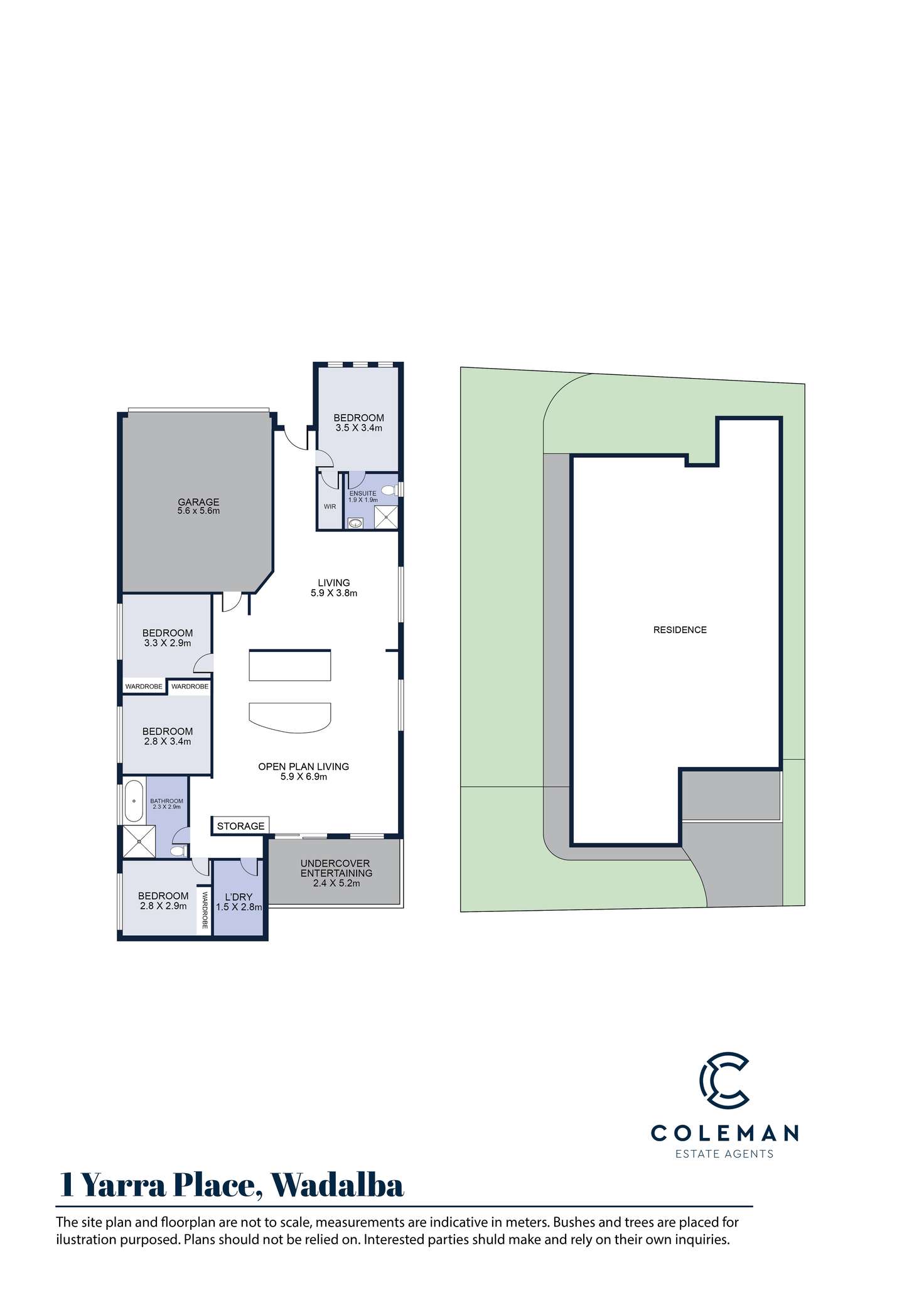 Floorplan of Homely house listing, 1 Yarra Place, Wadalba NSW 2259