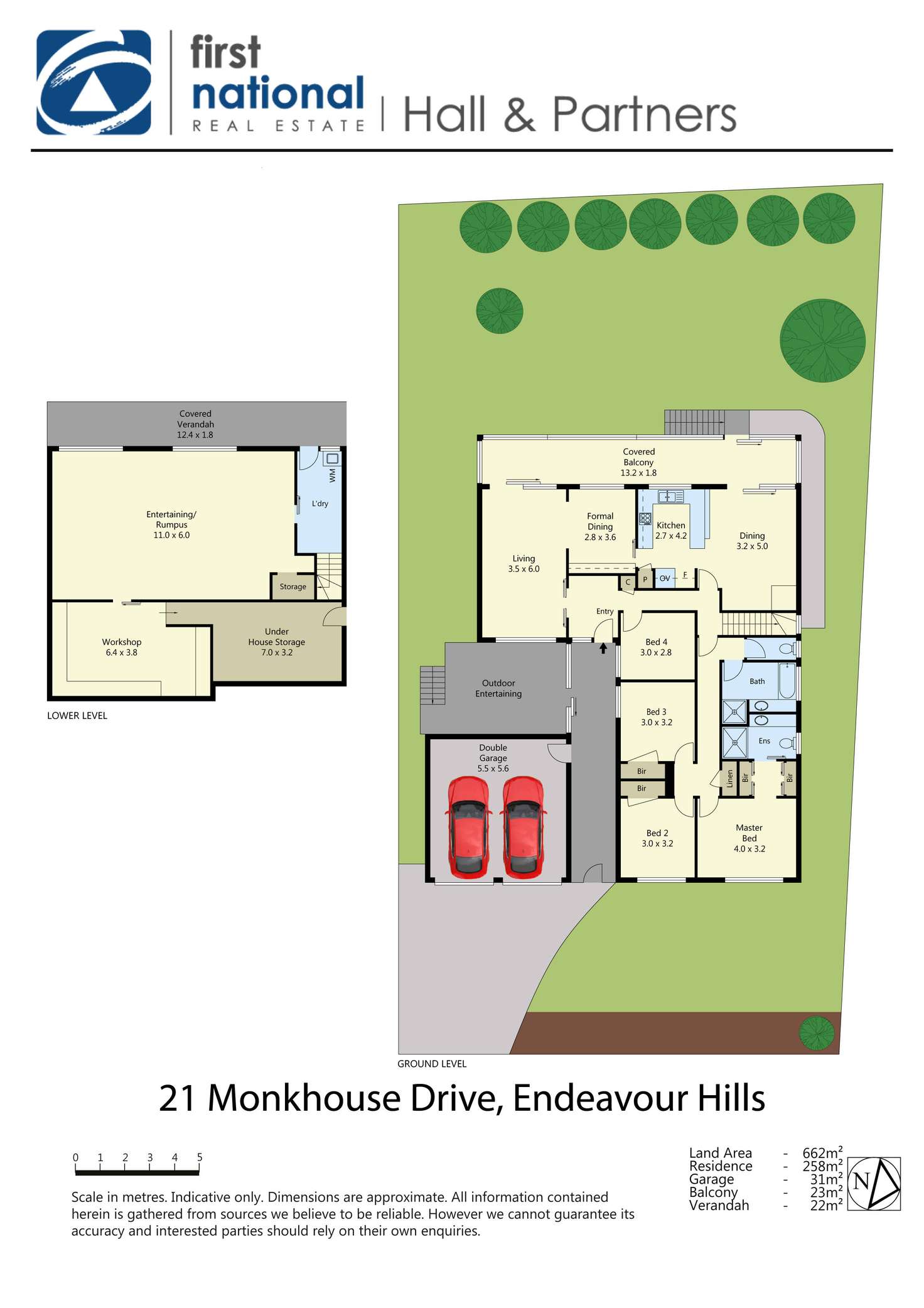 Floorplan of Homely house listing, 21 Monkhouse Drive, Endeavour Hills VIC 3802