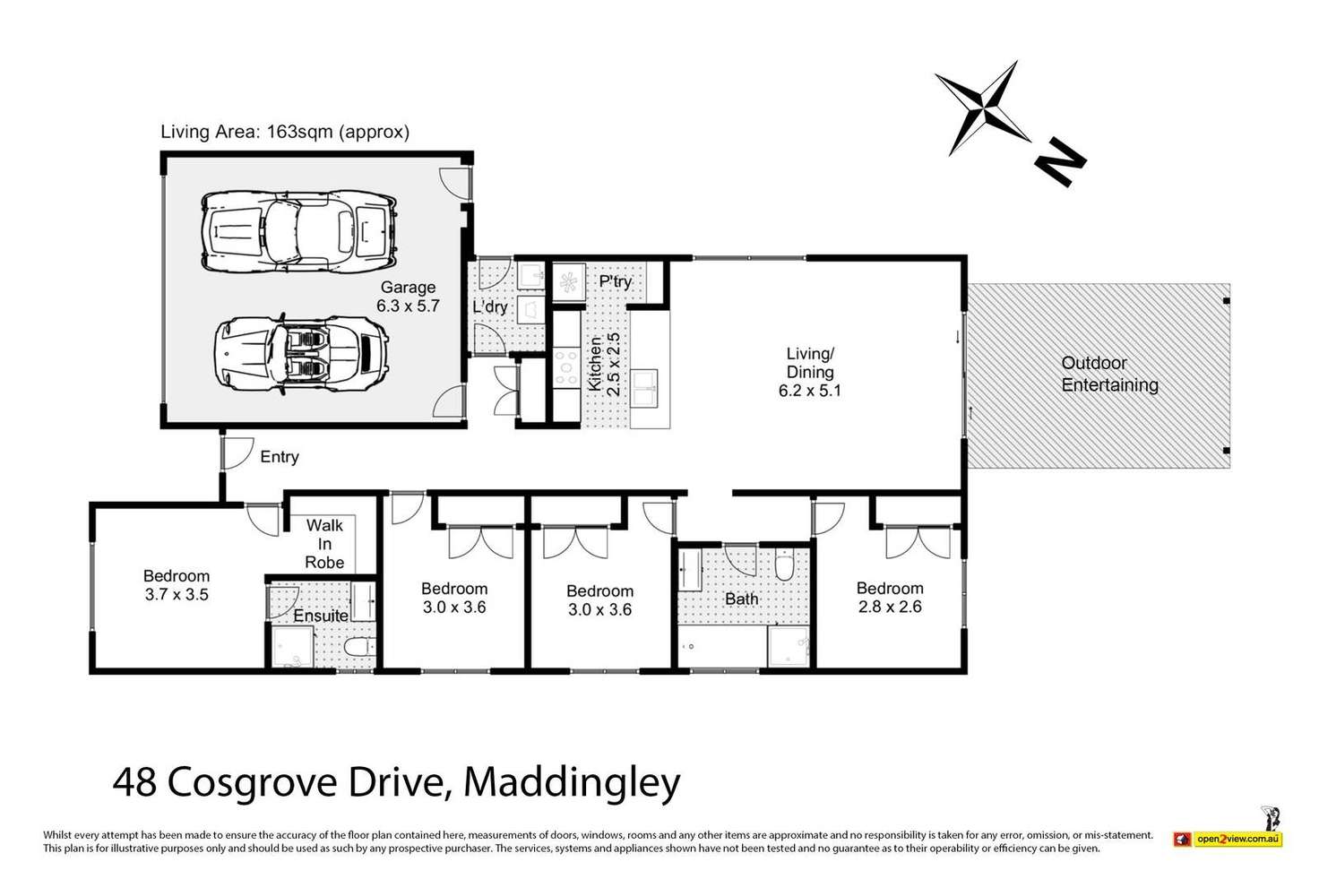 Floorplan of Homely house listing, 48 Cosgrove Drive, Bacchus Marsh VIC 3340