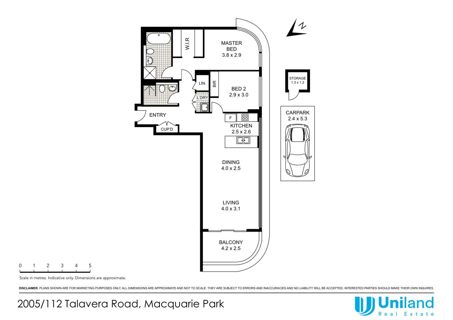 Floorplan of Homely apartment listing, 2005/112 Talavera Road, Macquarie Park NSW 2113