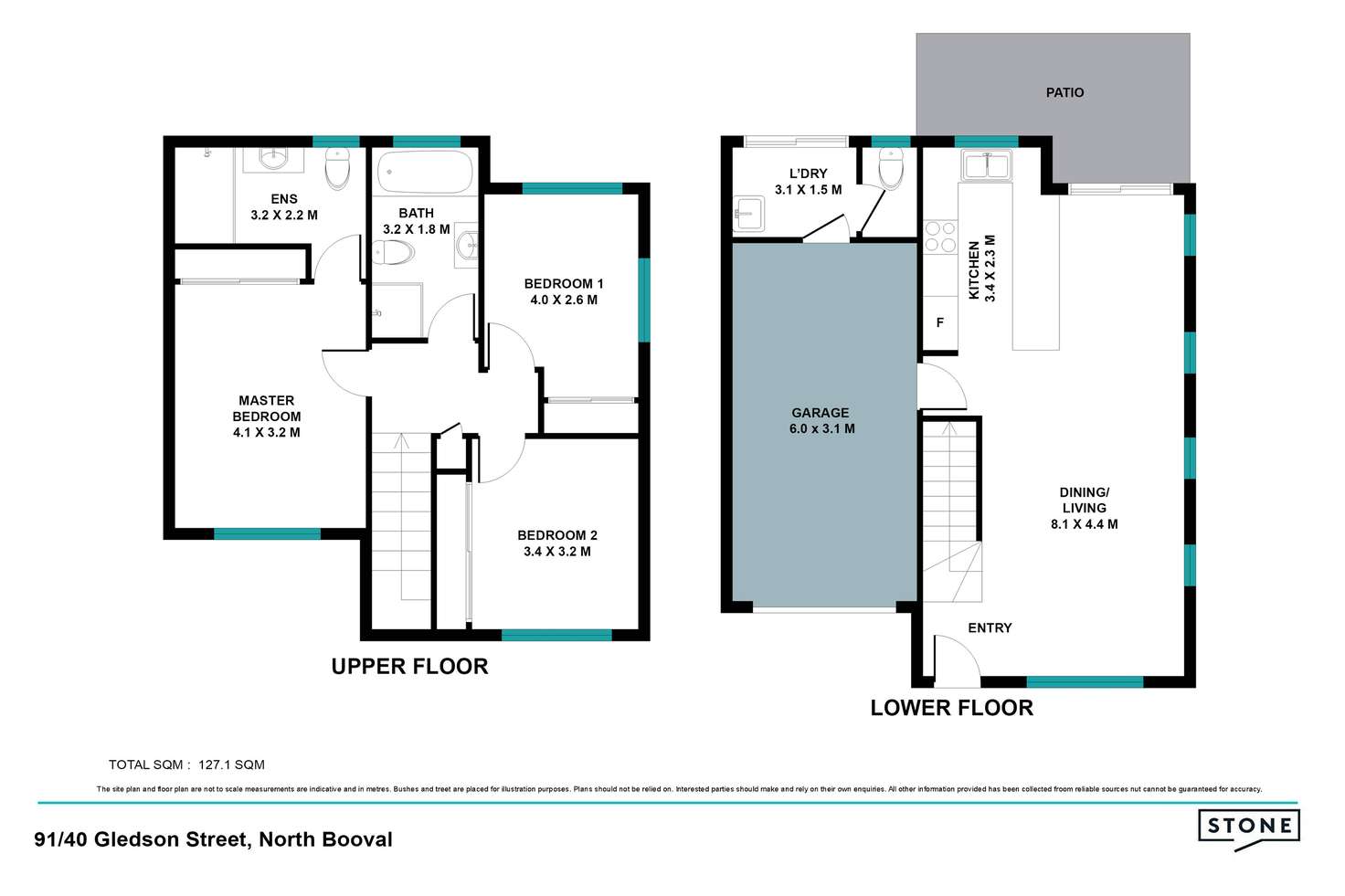 Floorplan of Homely townhouse listing, 91/40 Gledson Street, North Booval QLD 4304