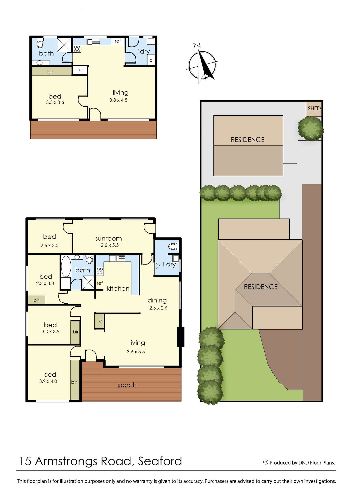 Floorplan of Homely house listing, 15 Armstrongs Road, Seaford VIC 3198