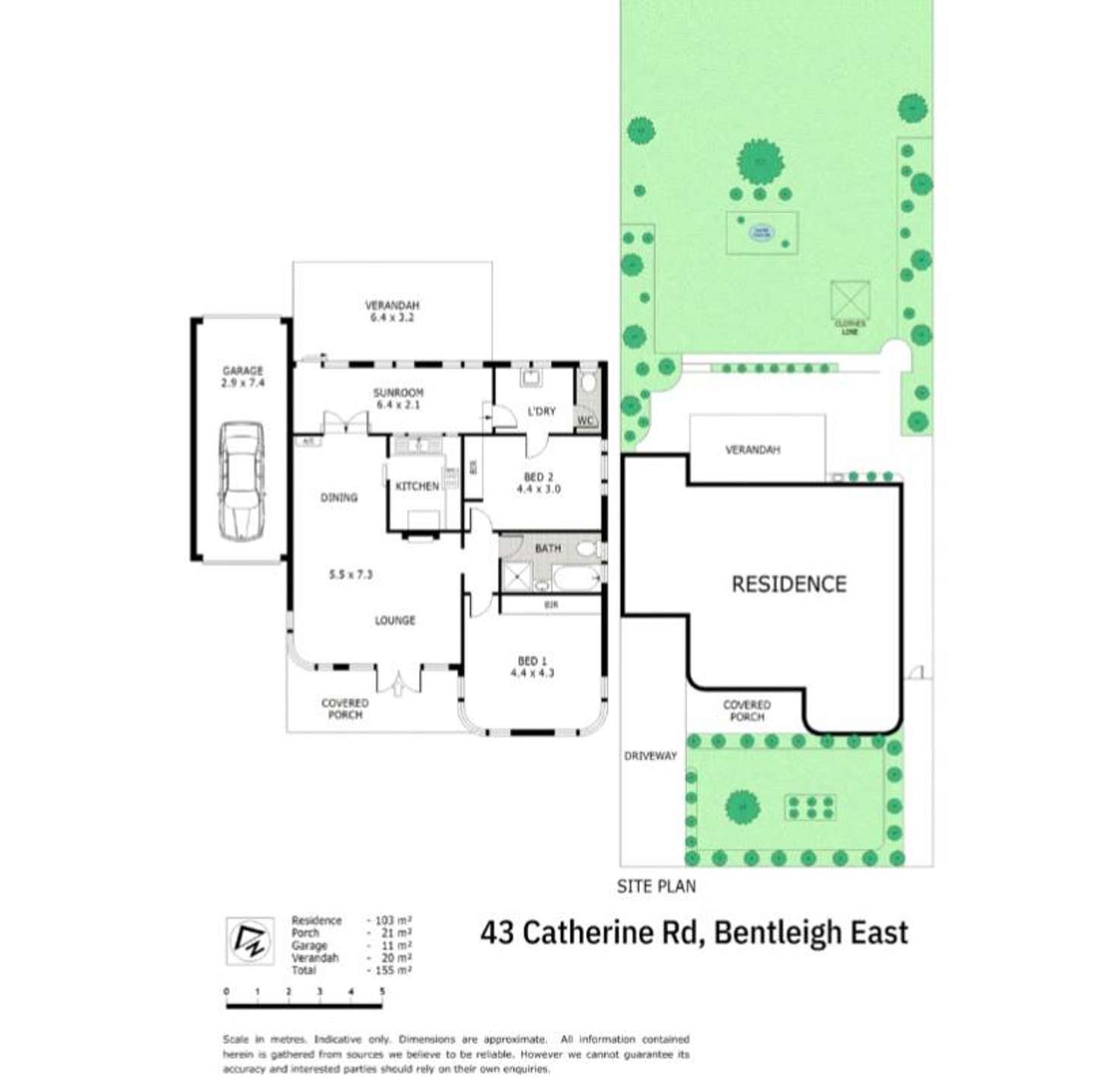 Floorplan of Homely house listing, 43 Catherine Road, Bentleigh East VIC 3165