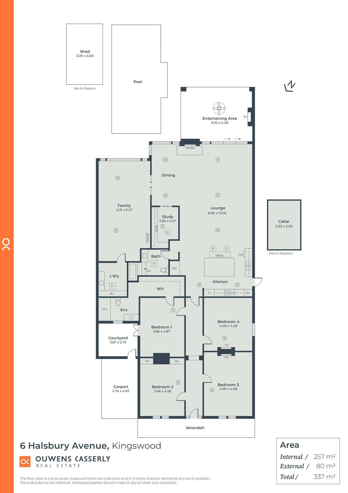 Floorplan of Homely house listing, 6 Halsbury Avenue, Kingswood SA 5062