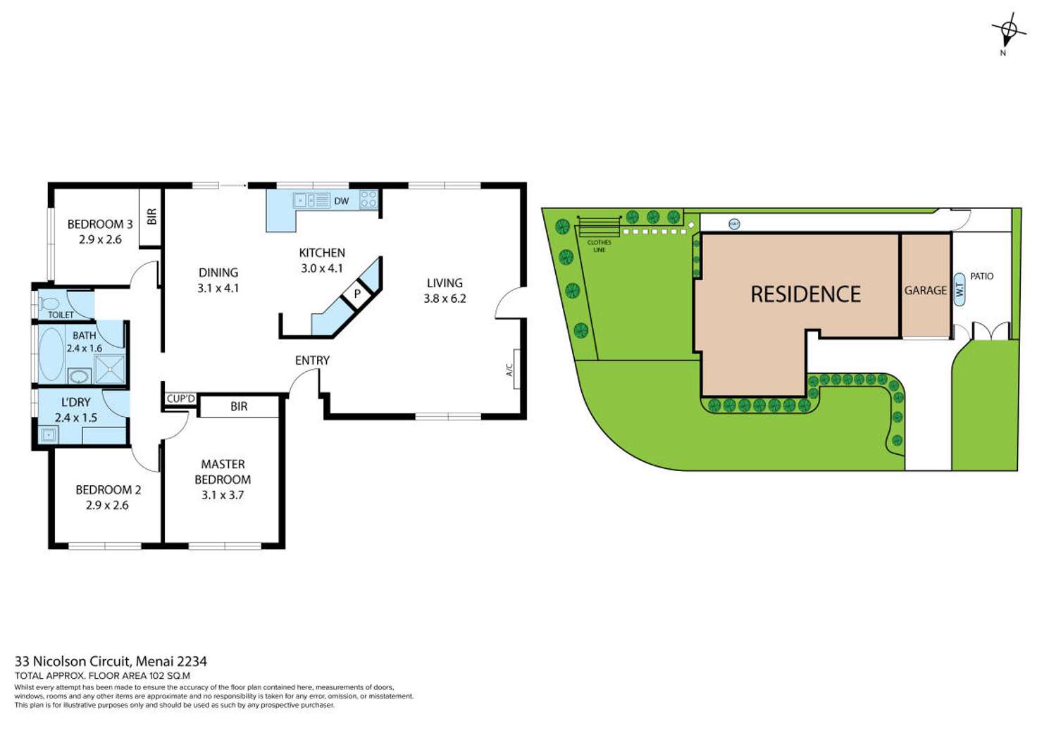 Floorplan of Homely house listing, 33 Nicolson Circuit, Menai NSW 2234