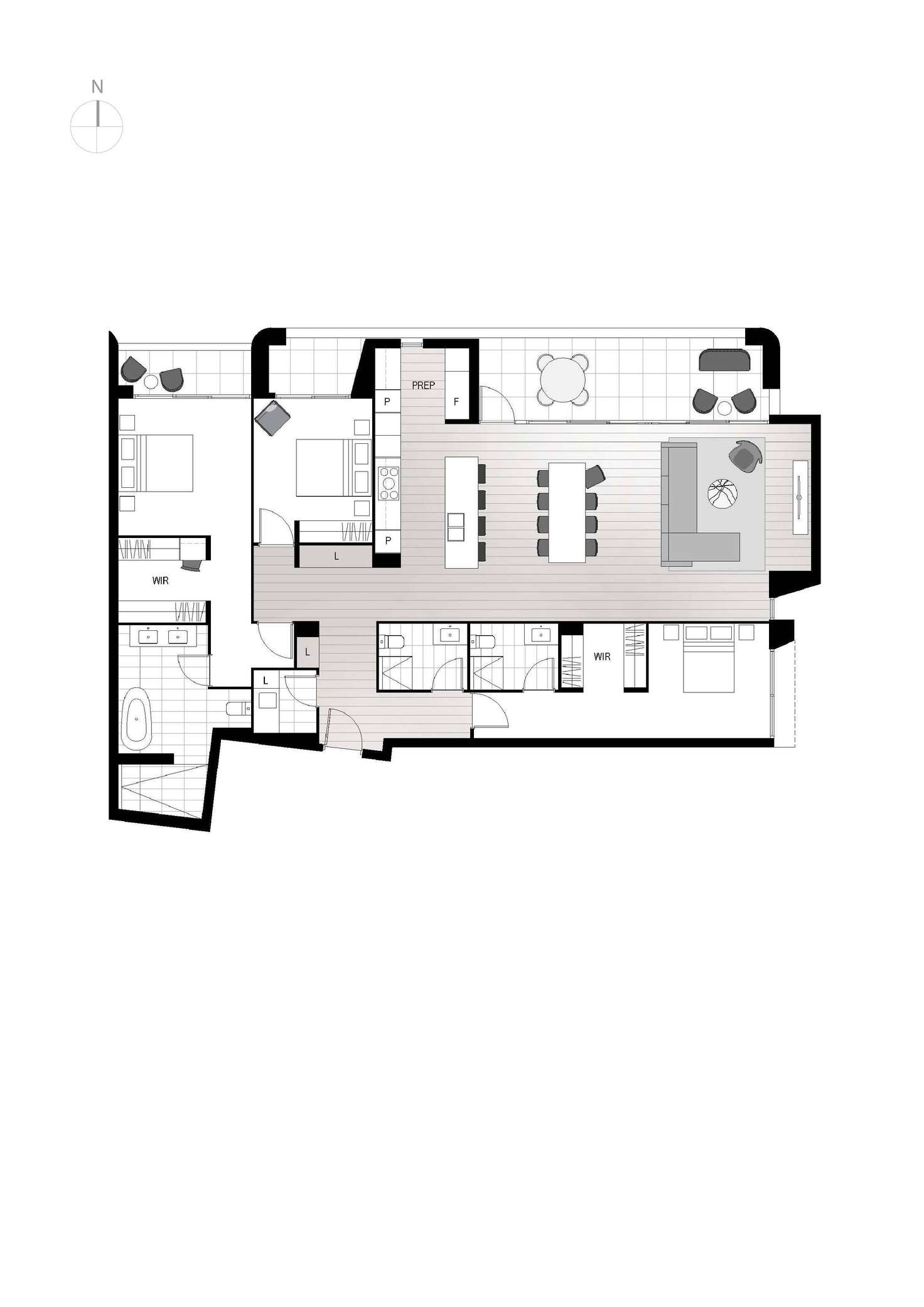 Floorplan of Homely unit listing, 14/7 State Circle, Forrest ACT 2603