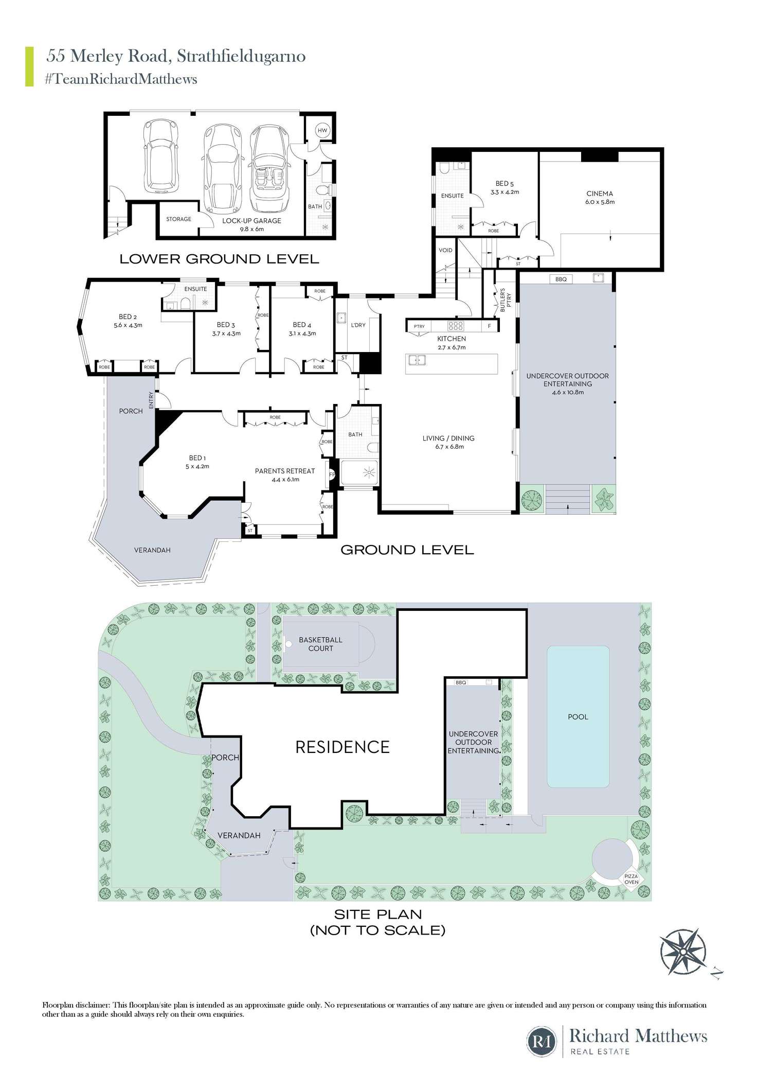 Floorplan of Homely house listing, 55 Merley Road, Strathfield NSW 2135