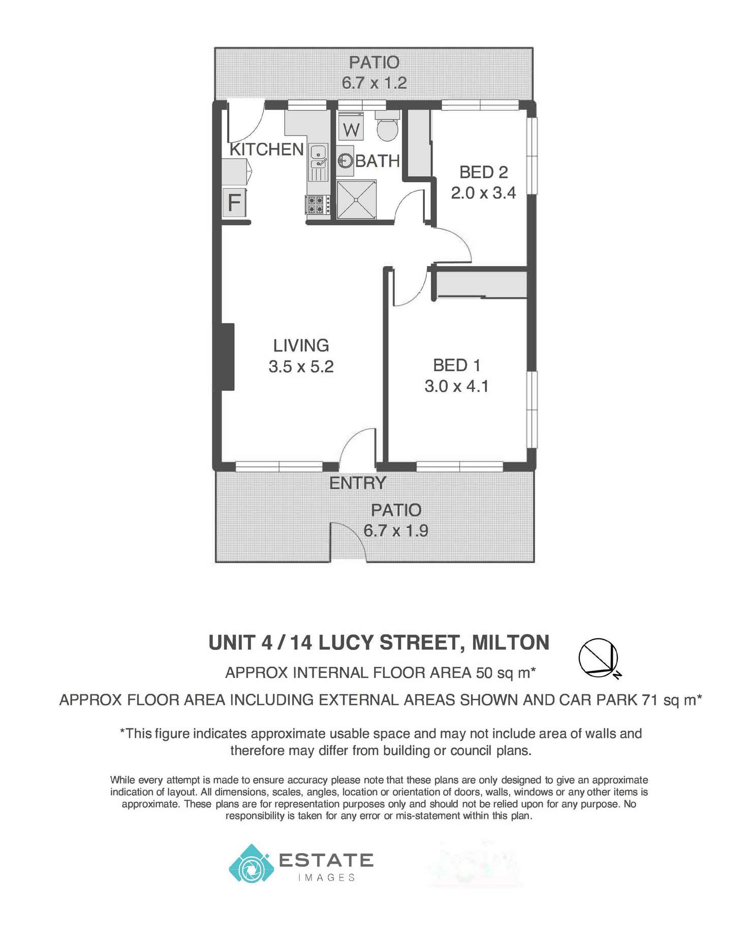 Floorplan of Homely apartment listing, 4/14 Lucy Street, Milton QLD 4064