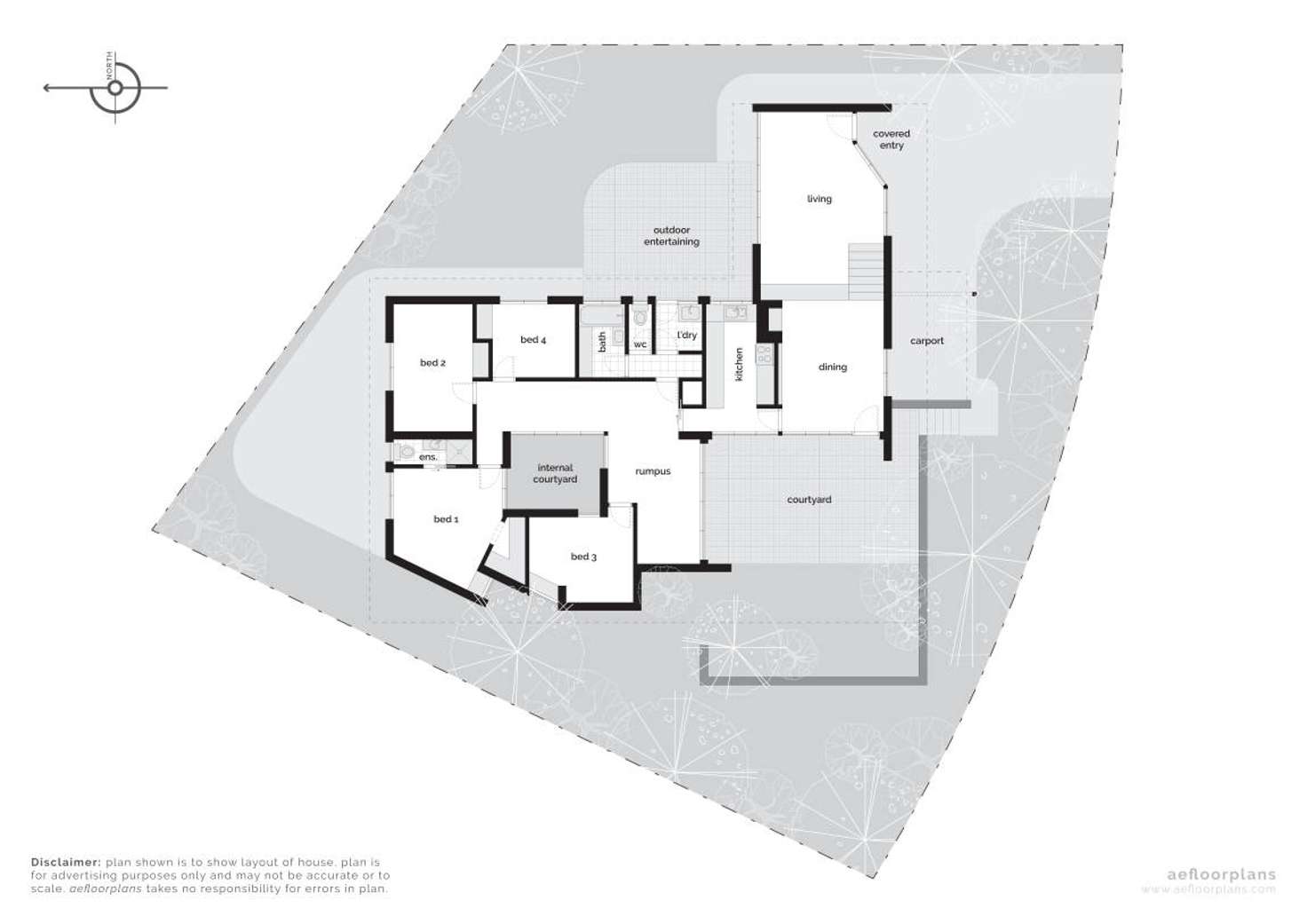 Floorplan of Homely house listing, 45 Fergusson Crescent, Deakin ACT 2600