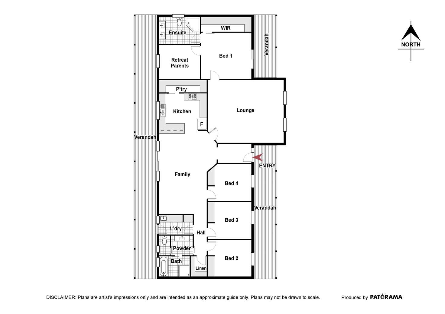 Floorplan of Homely house listing, 354 Denley Drive, Wamboin NSW 2620