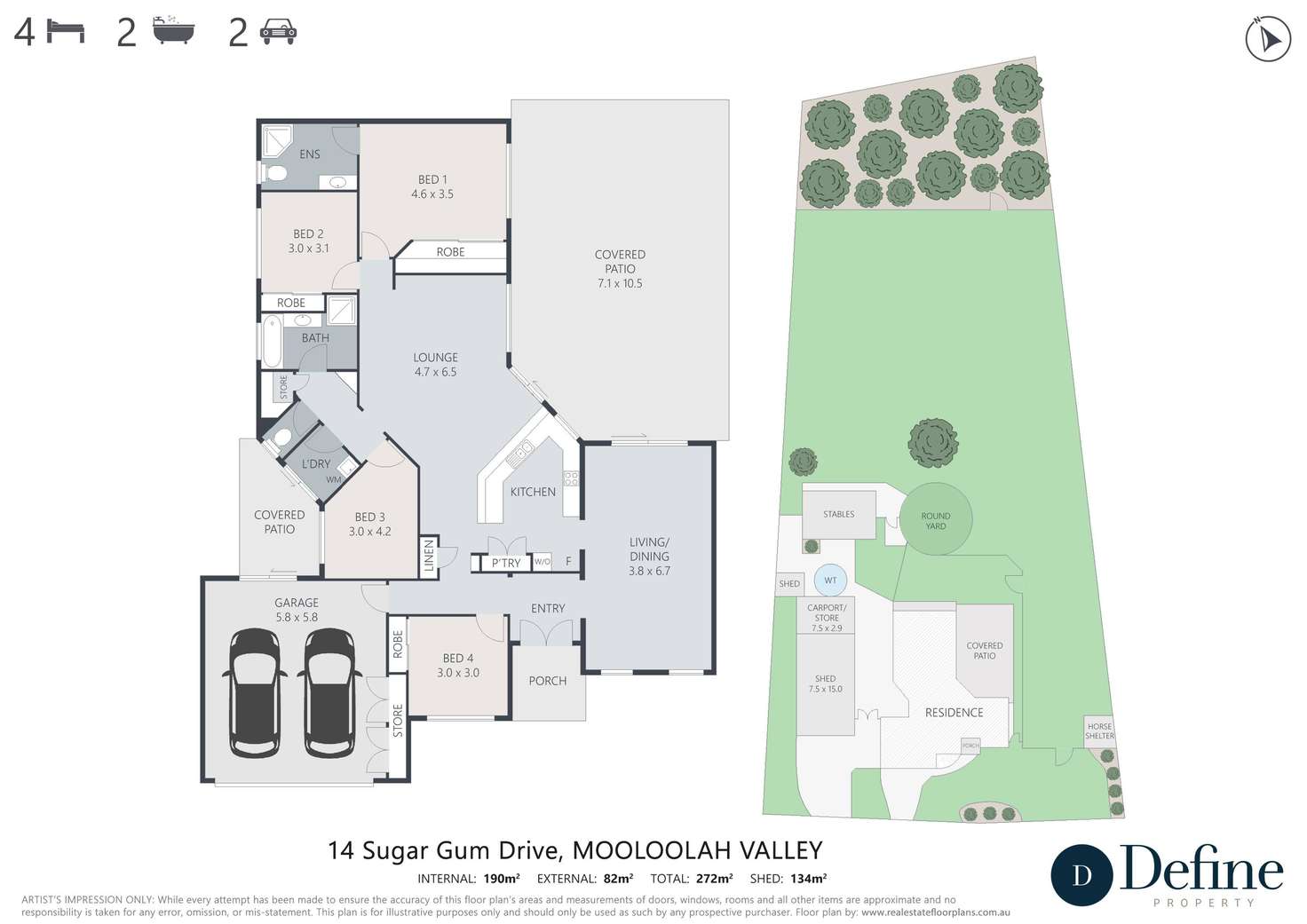 Floorplan of Homely house listing, 14 Sugar Gum Drive, Mooloolah Valley QLD 4553