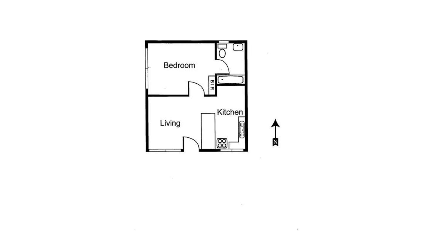 Floorplan of Homely unit listing, 1/109 Mary Street, Richmond VIC 3121
