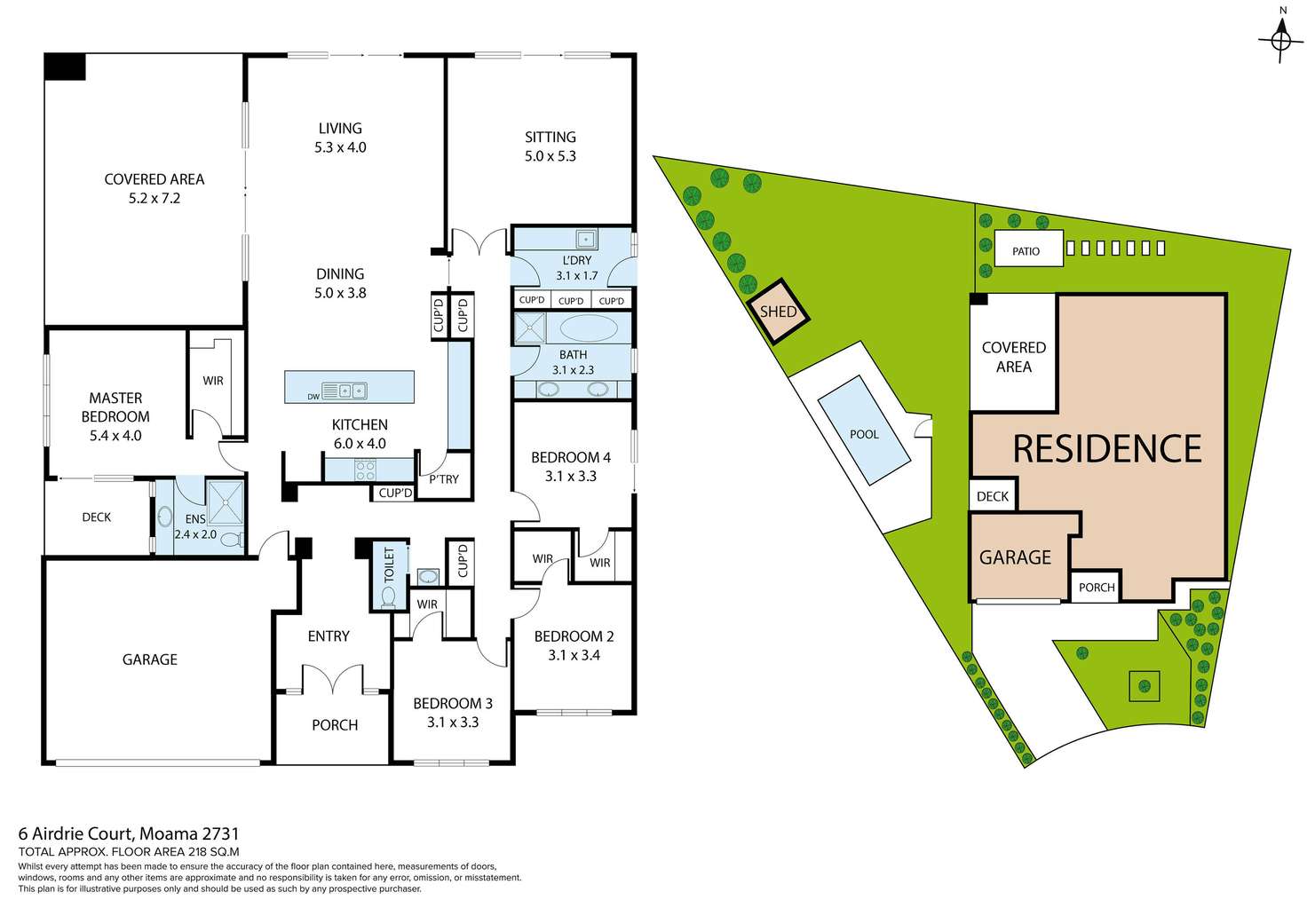 Floorplan of Homely house listing, 6 Airdrie Court, Moama NSW 2731