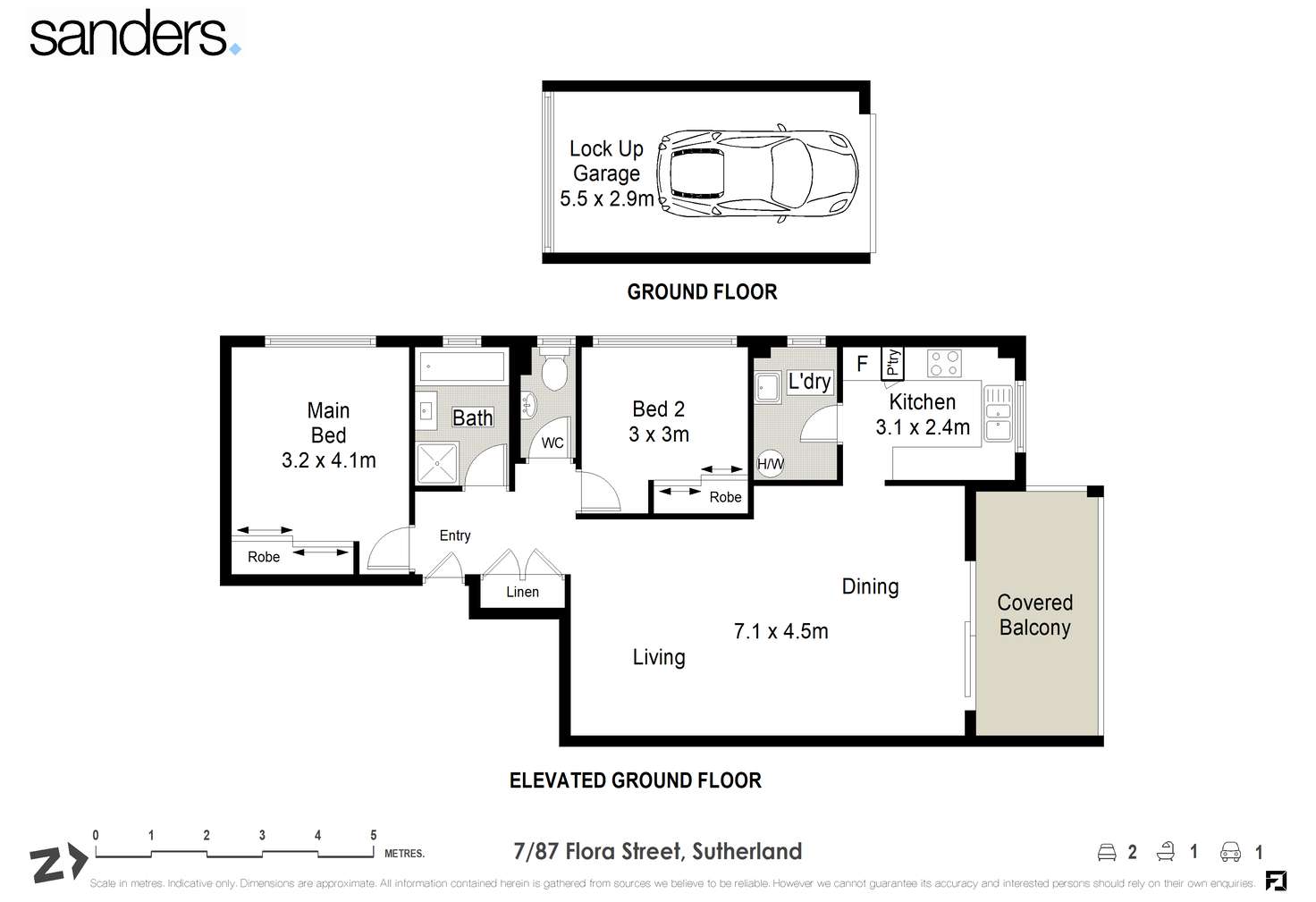Floorplan of Homely unit listing, 7/87-89 Flora Street, Sutherland NSW 2232