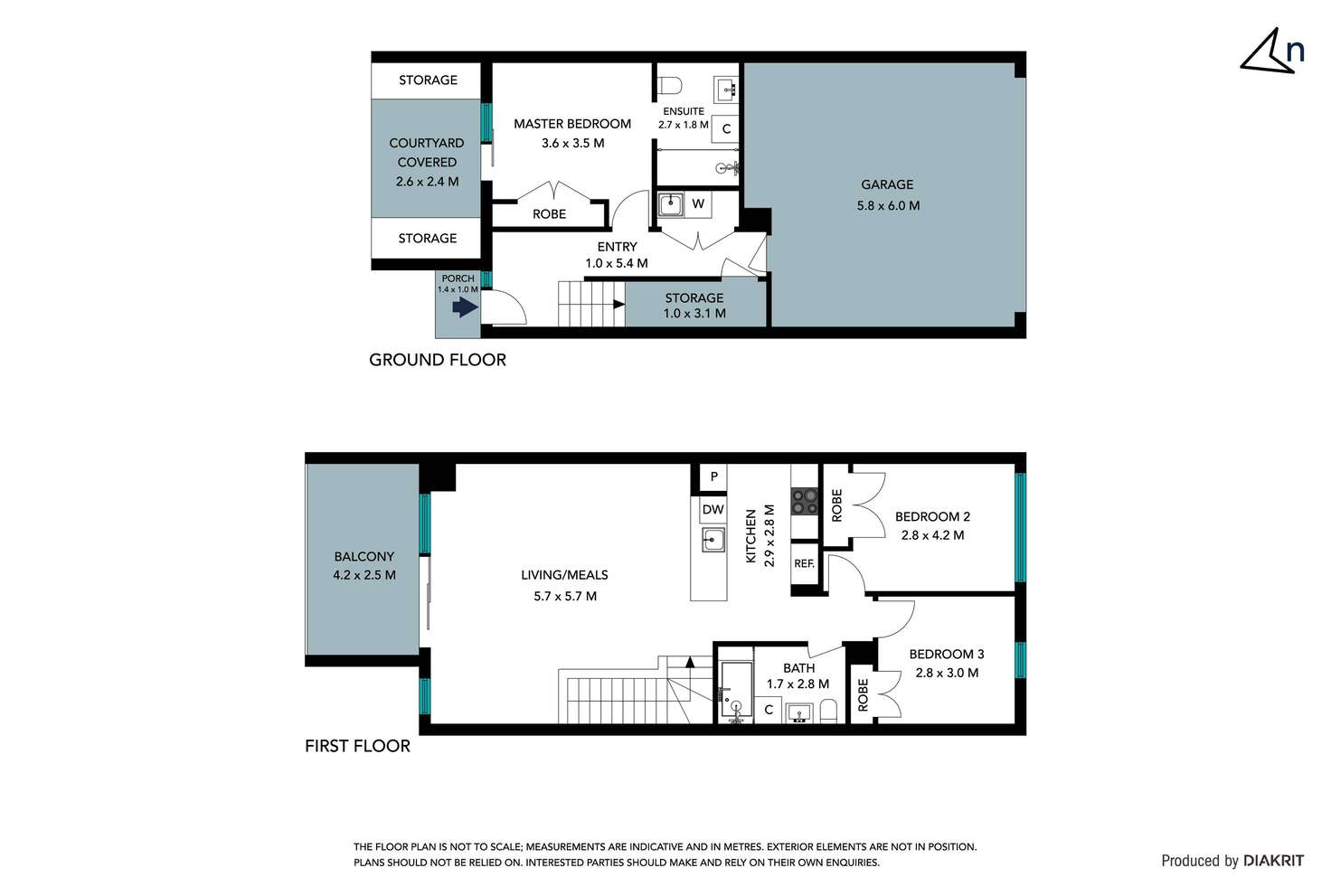 Floorplan of Homely townhouse listing, 18 Broadside Walk, Point Cook VIC 3030