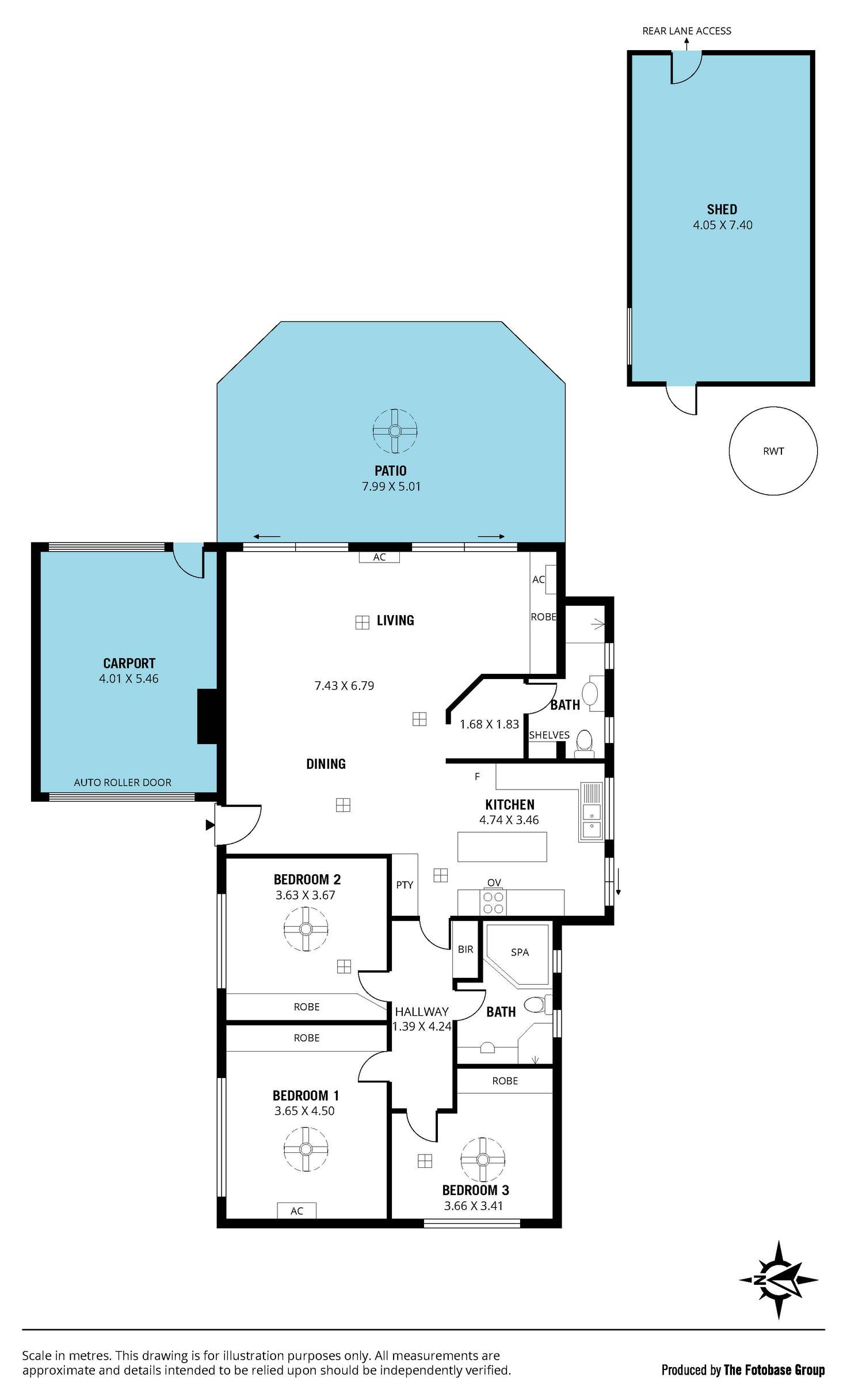 Floorplan of Homely house listing, 5 Bakara Street, Park Holme SA 5043