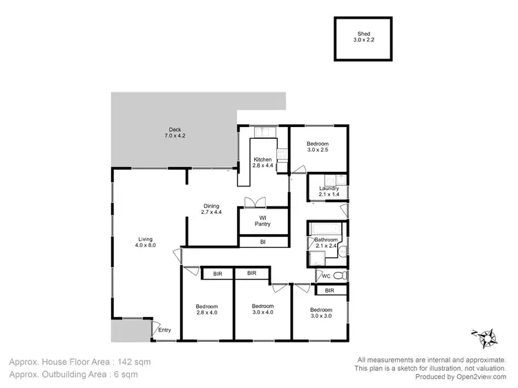 Floorplan of Homely house listing, 21 Third Avenue, Midway Point TAS 7171