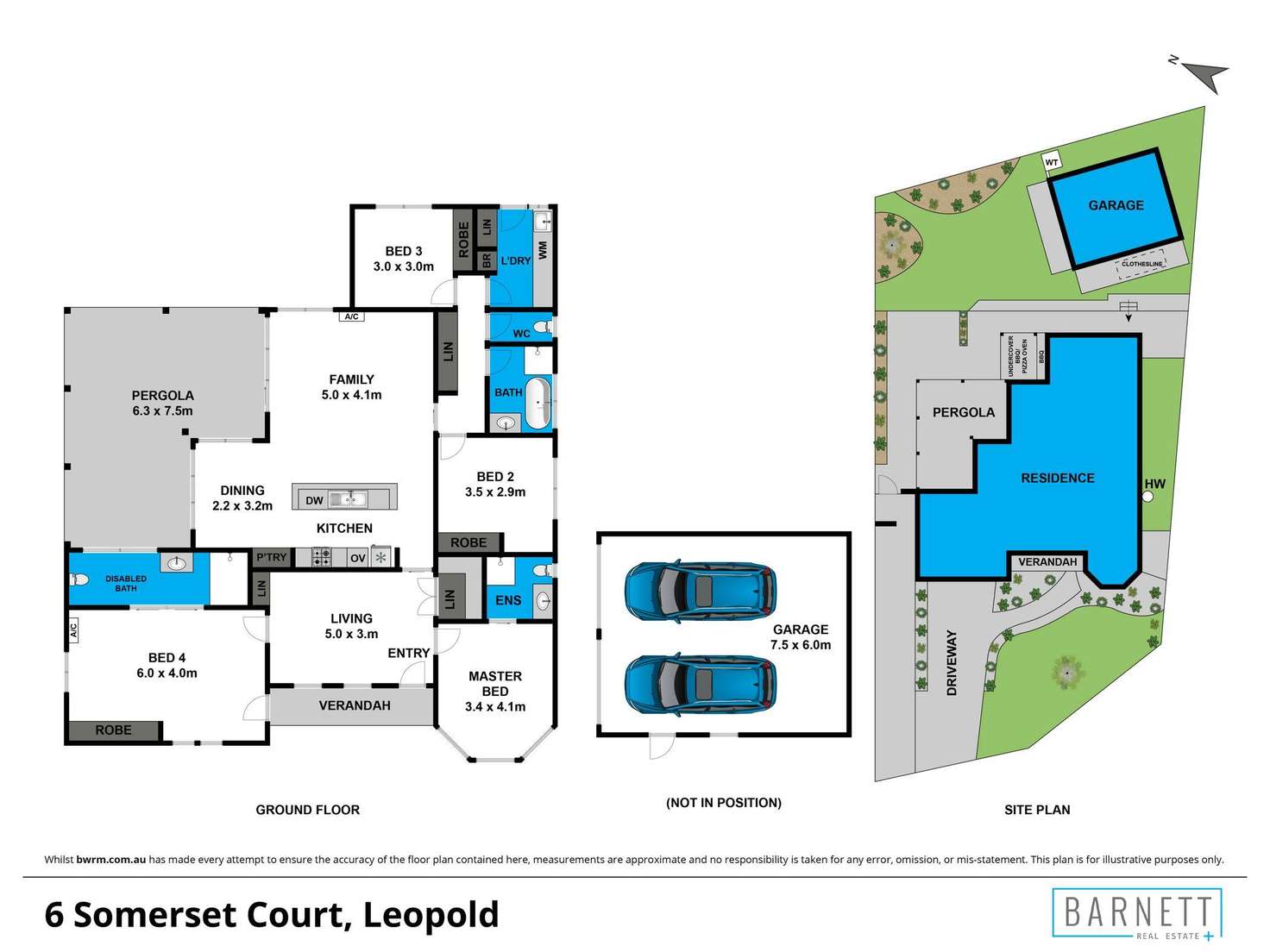 Floorplan of Homely house listing, 6 Somerset Court, Leopold VIC 3224