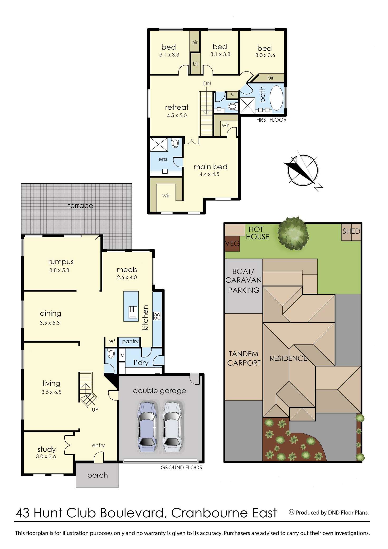 Floorplan of Homely house listing, 43 Hunt Club Boulevard, Cranbourne East VIC 3977