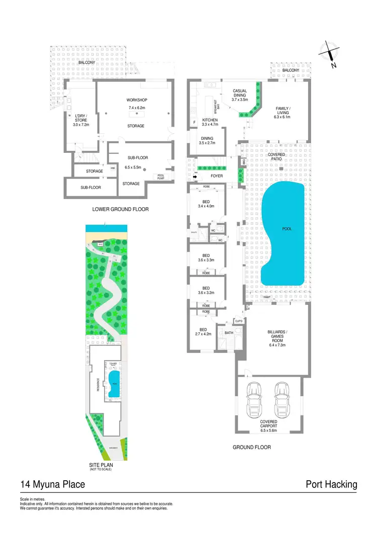 Floorplan of Homely house listing, 14 Myuna Place, Port Hacking NSW 2229