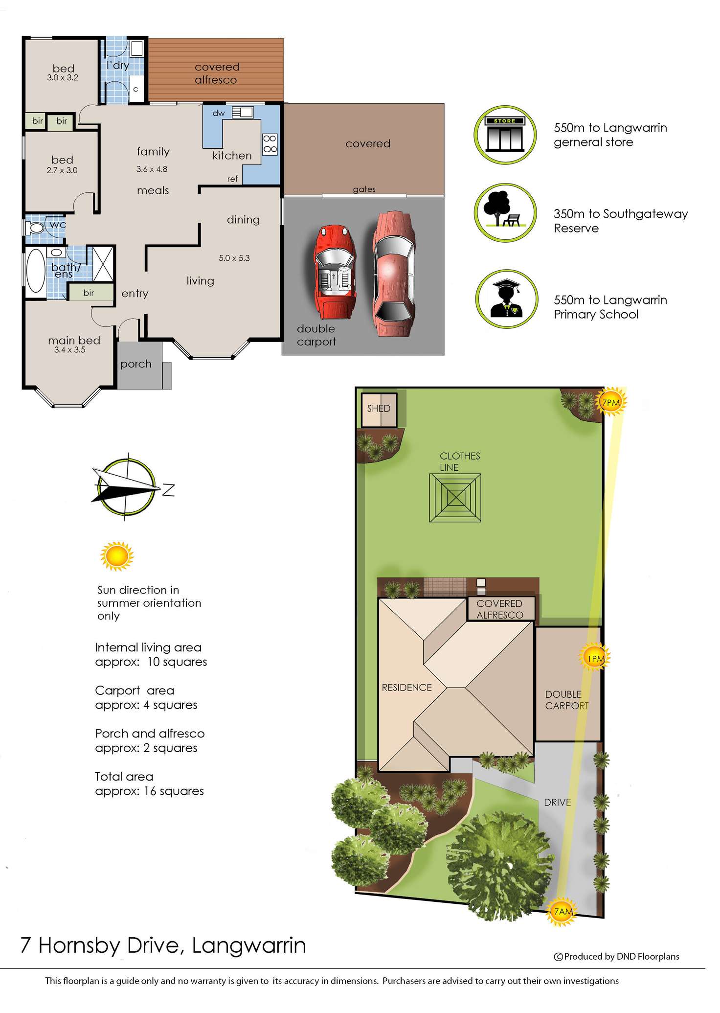 Floorplan of Homely house listing, 7 Hornsby Drive, Langwarrin VIC 3910