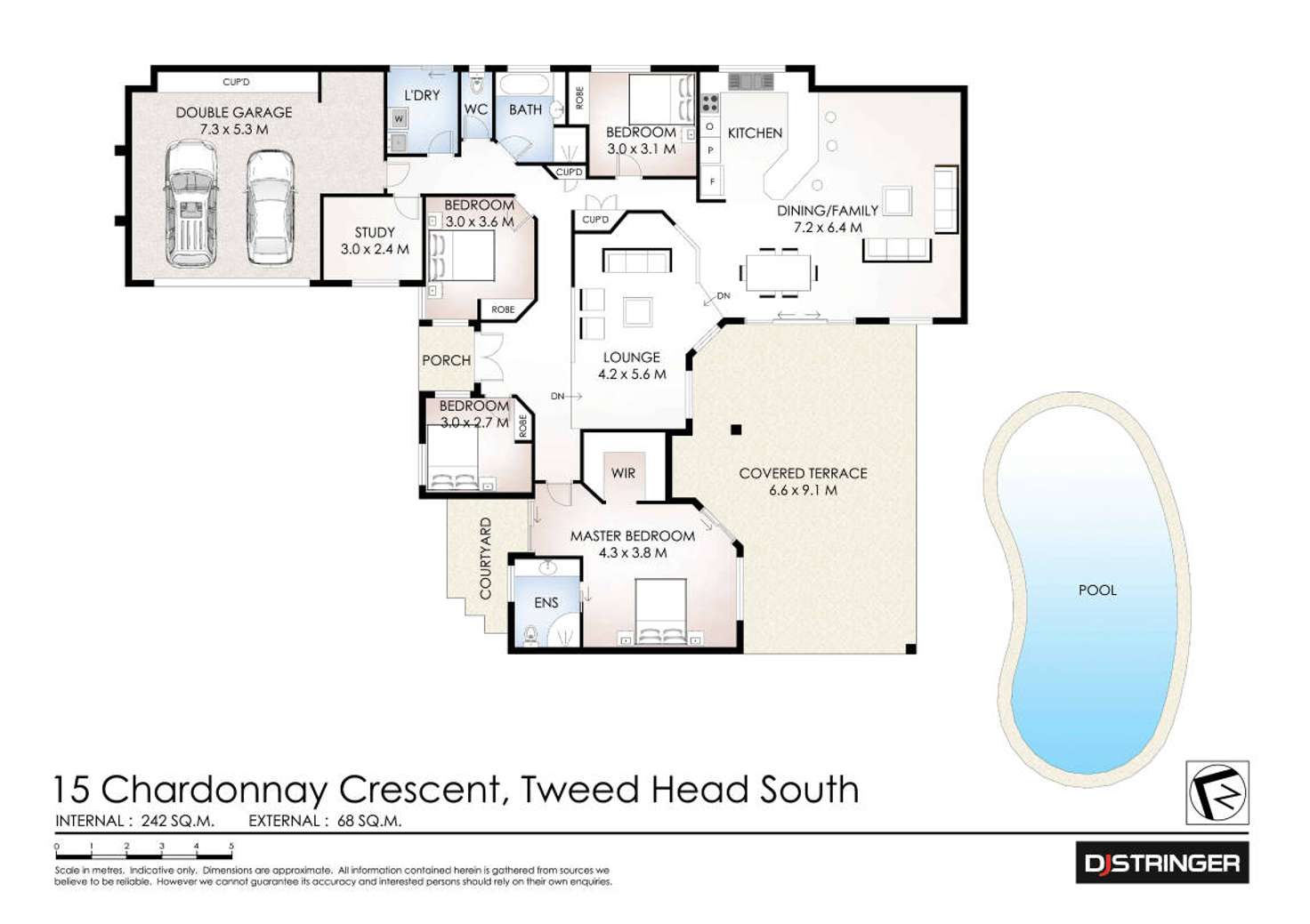 Floorplan of Homely house listing, 15 Chardonnay Crescent, Tweed Heads South NSW 2486