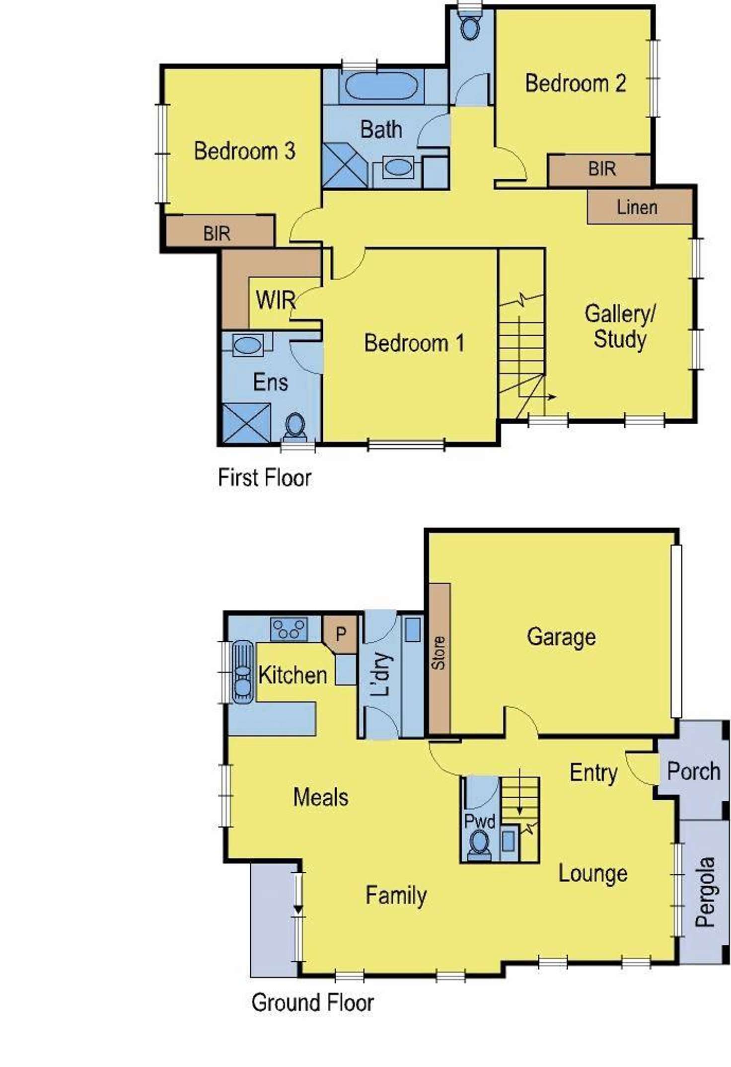 Floorplan of Homely townhouse listing, 70 Erskine Road, Macleod VIC 3085