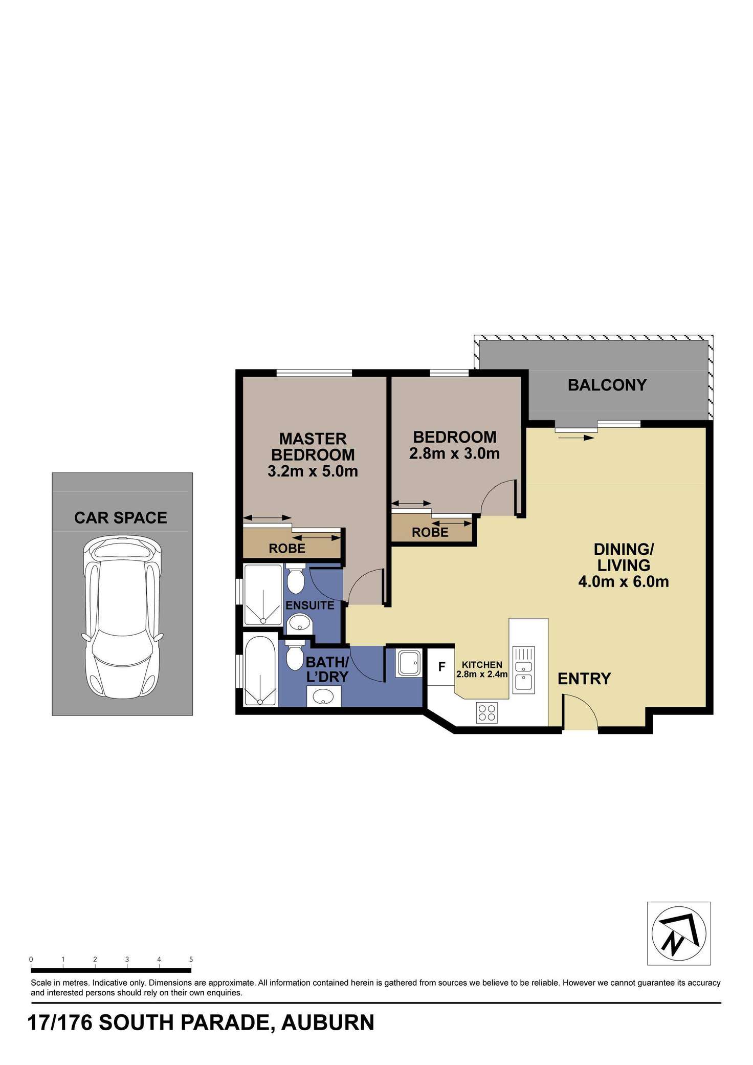 Floorplan of Homely unit listing, 17/176 South Parade, Auburn NSW 2144