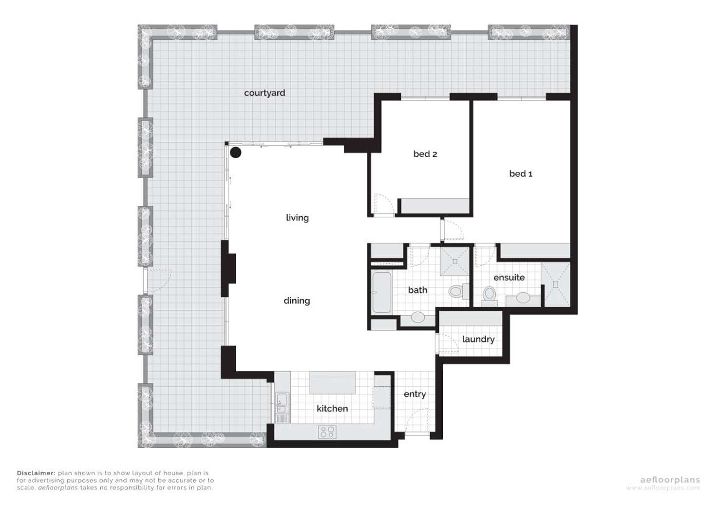 Floorplan of Homely apartment listing, 84/23 Macquarie Street, Barton ACT 2600