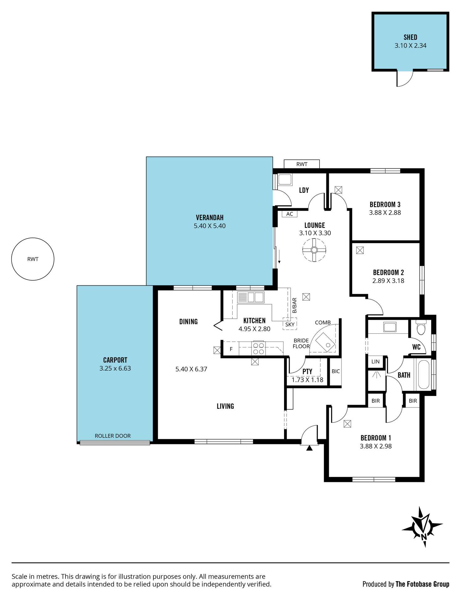 Floorplan of Homely house listing, 17 Delamere Avenue, Woodcroft SA 5162
