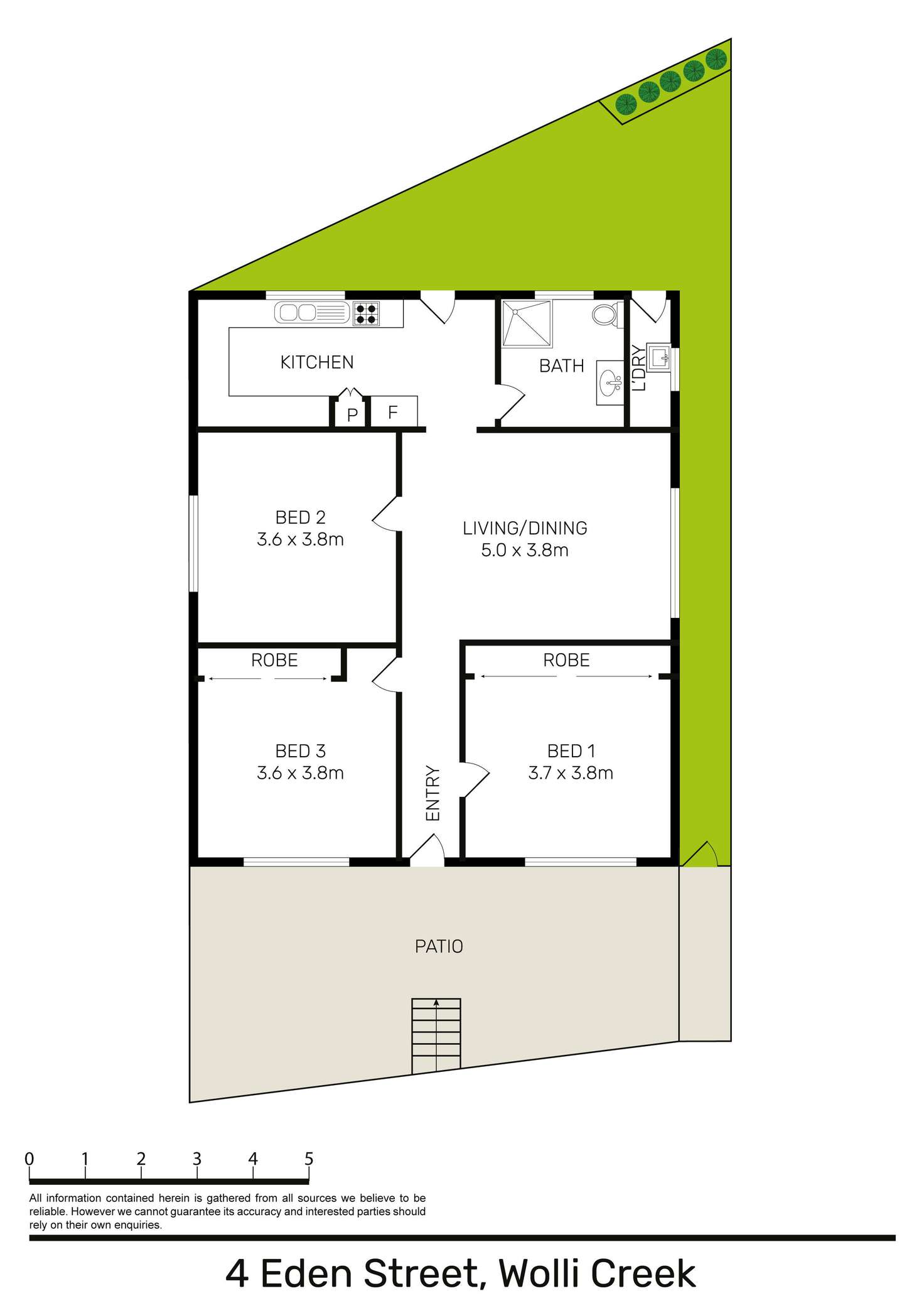 Floorplan of Homely house listing, 4 Eden Street, Wolli Creek NSW 2205