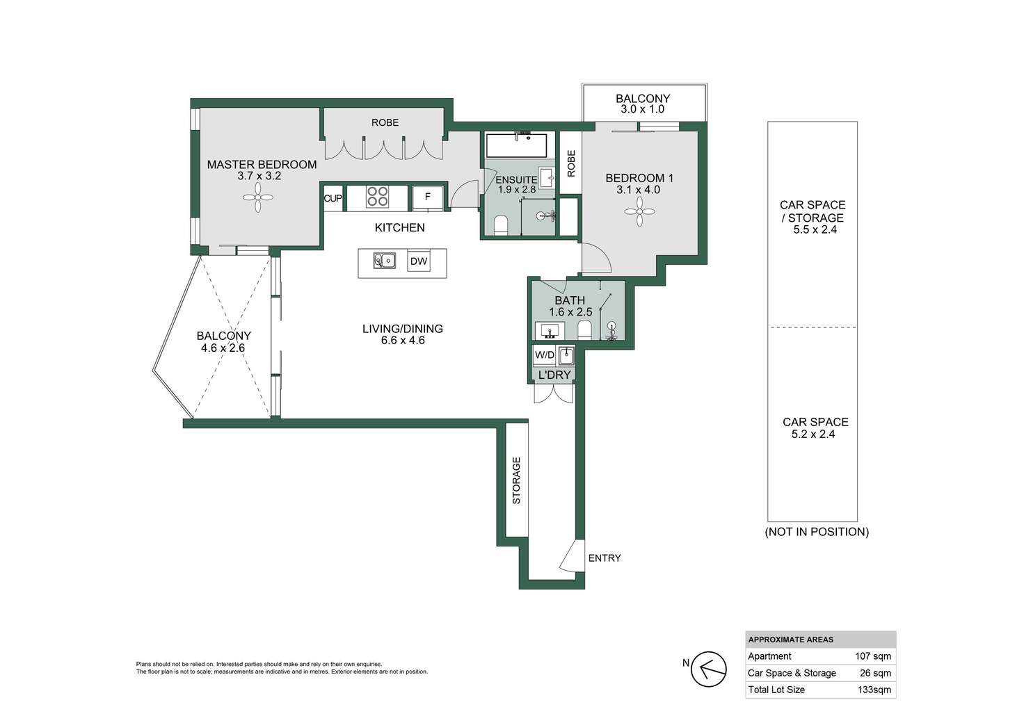 Floorplan of Homely apartment listing, 7610/2 Cullen Close, Forest Lodge NSW 2037