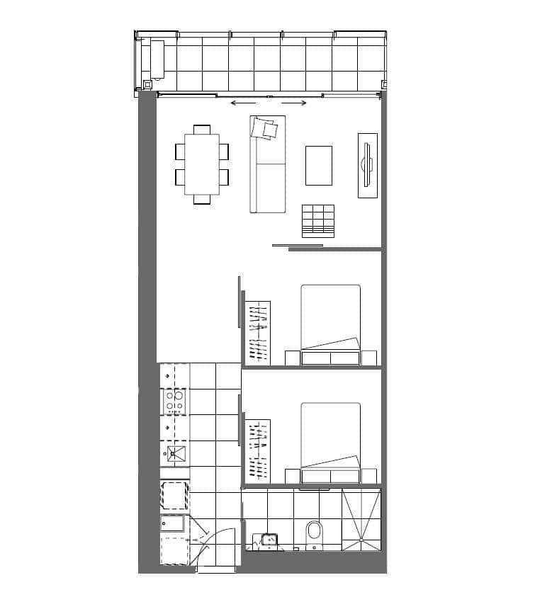 Floorplan of Homely apartment listing, 1314/35 Malcolm Street, South Yarra VIC 3141