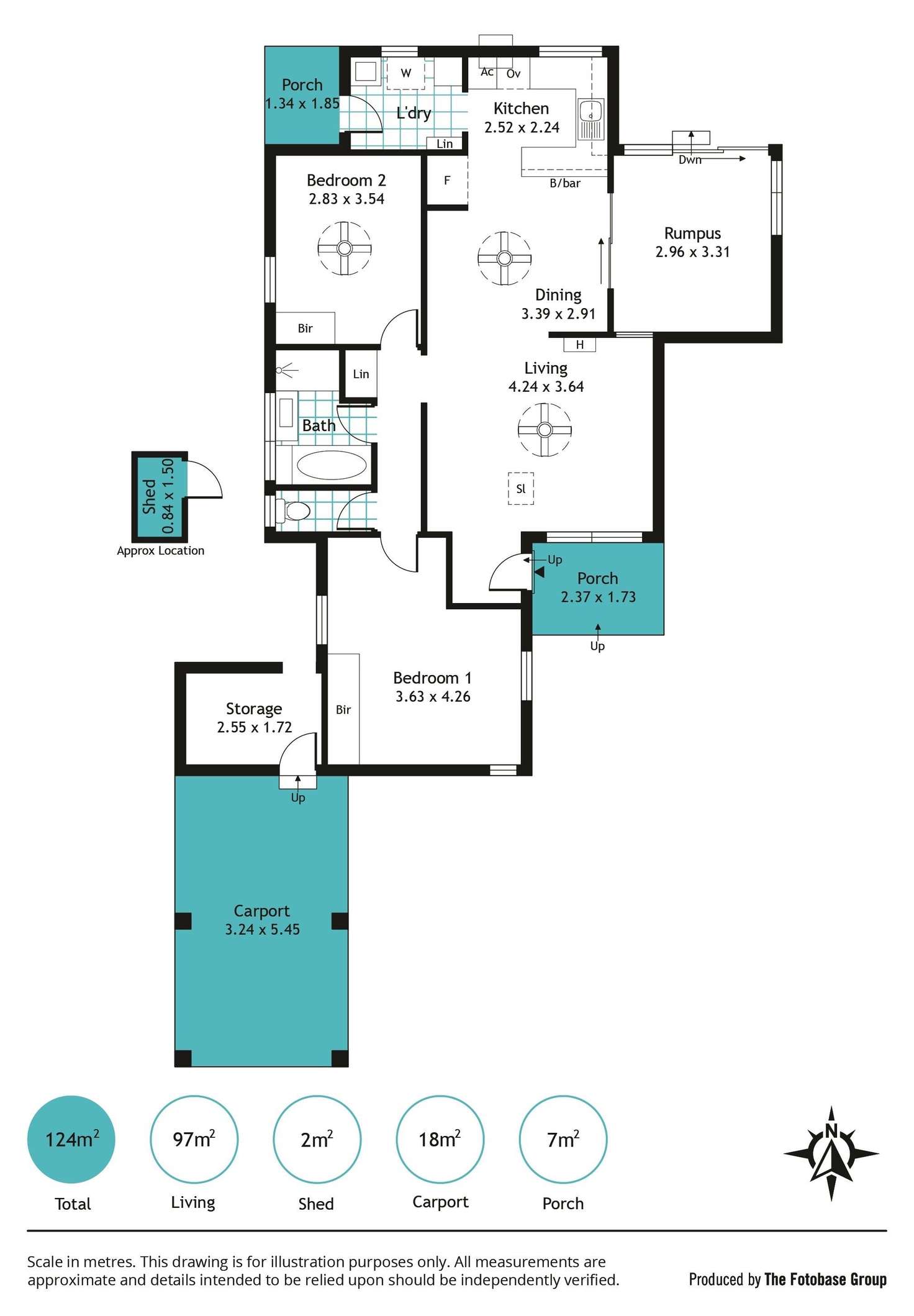 Floorplan of Homely unit listing, 7/1 Voules Street, Brighton SA 5048