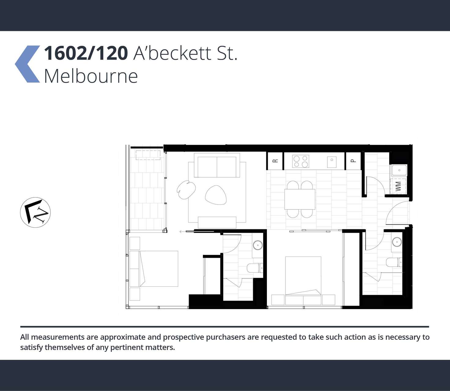 Floorplan of Homely apartment listing, 1602/120 A'beckett Street, Melbourne VIC 3000