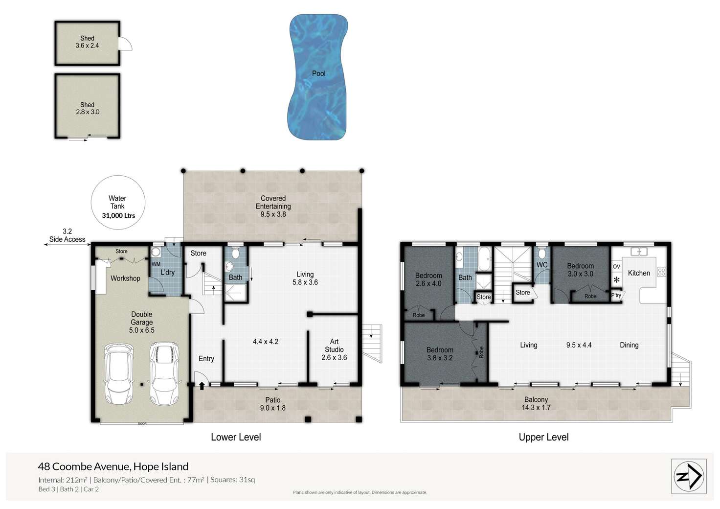 Floorplan of Homely house listing, 48 Coombe Avenue, Hope Island QLD 4212