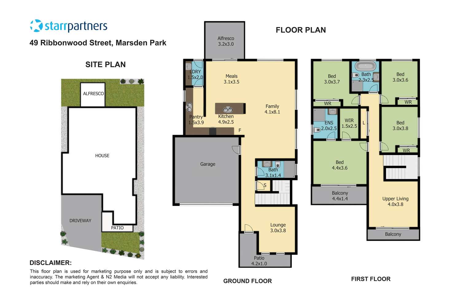 Floorplan of Homely house listing, 49 Ribbonwood Crescent, Marsden Park NSW 2765