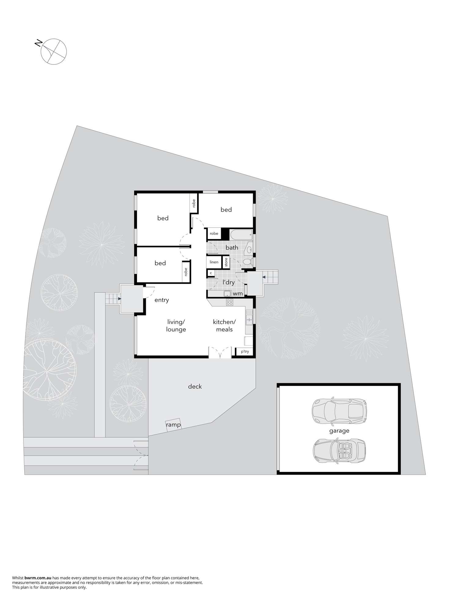 Floorplan of Homely house listing, 3 Carslaw Street, Chifley ACT 2606