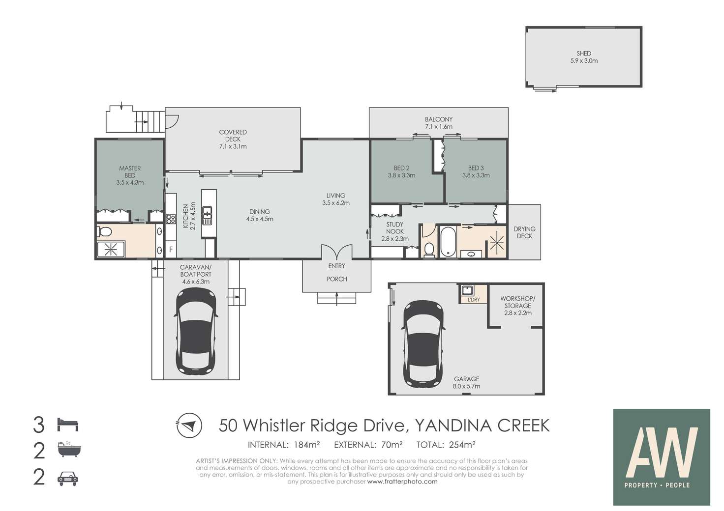 Floorplan of Homely house listing, 50 Whistler Ridge Drive, Yandina Creek QLD 4561