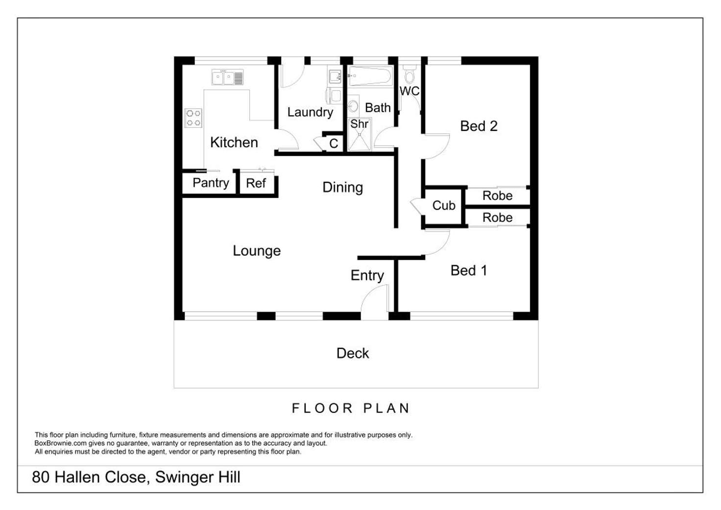 Floorplan of Homely townhouse listing, 80 Hallen Close, Swinger Hill ACT 2606