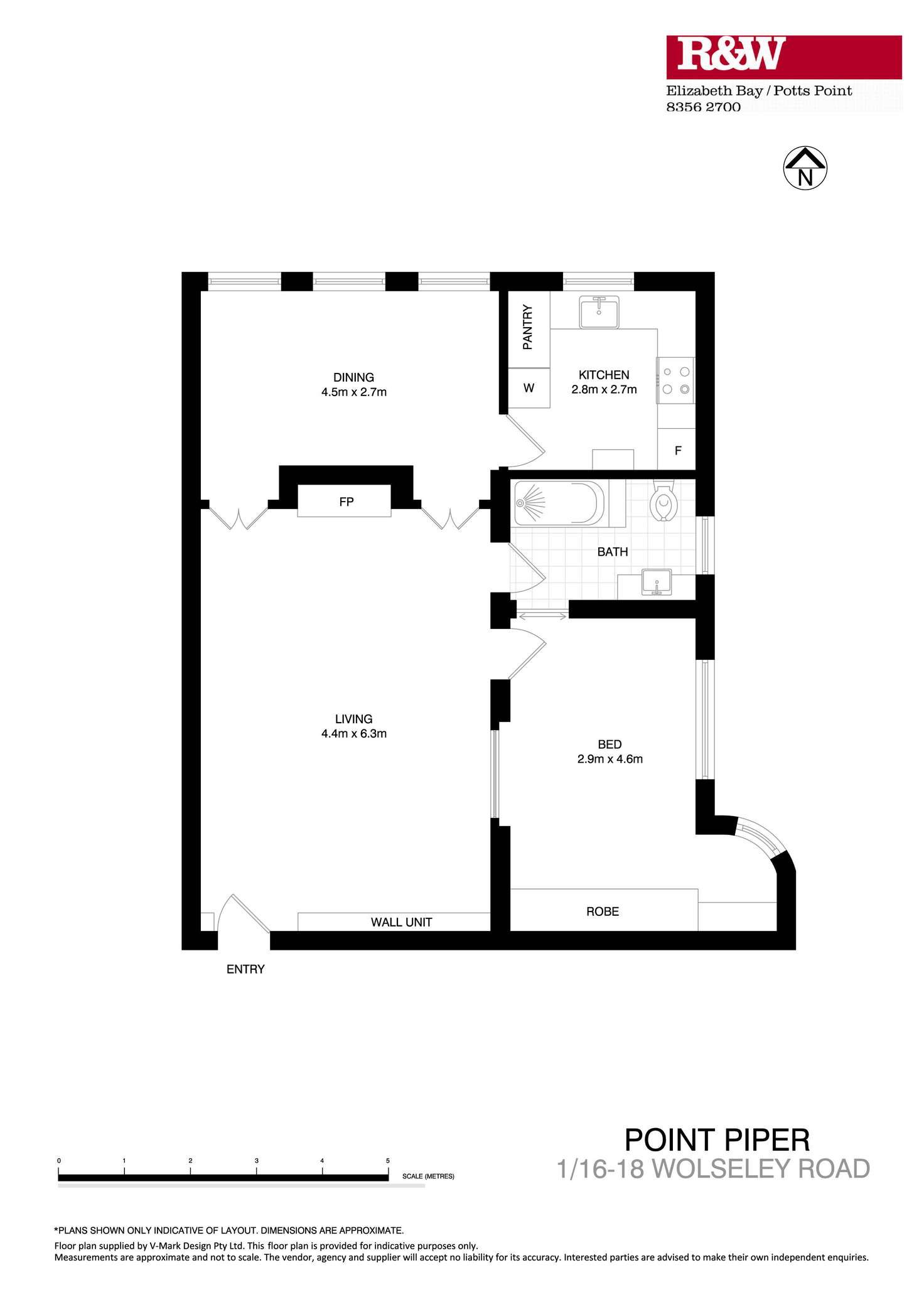 Floorplan of Homely apartment listing, 1/16-18 Wolseley Road, Point Piper NSW 2027