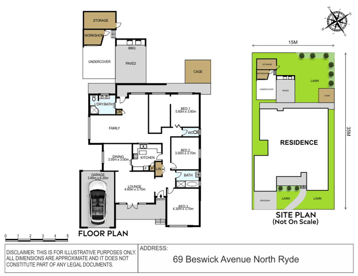 Floorplan of Homely house listing, 69 Beswick Avenue, North Ryde NSW 2113