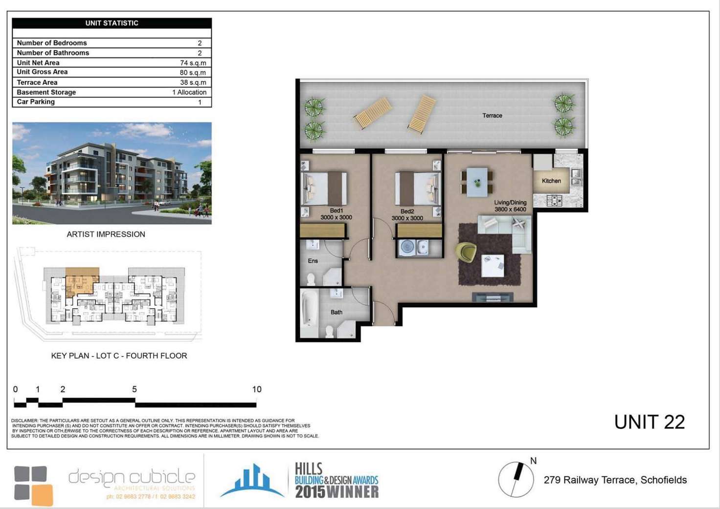 Floorplan of Homely apartment listing, Level 4/22/6 Bingham Street, Schofields NSW 2762