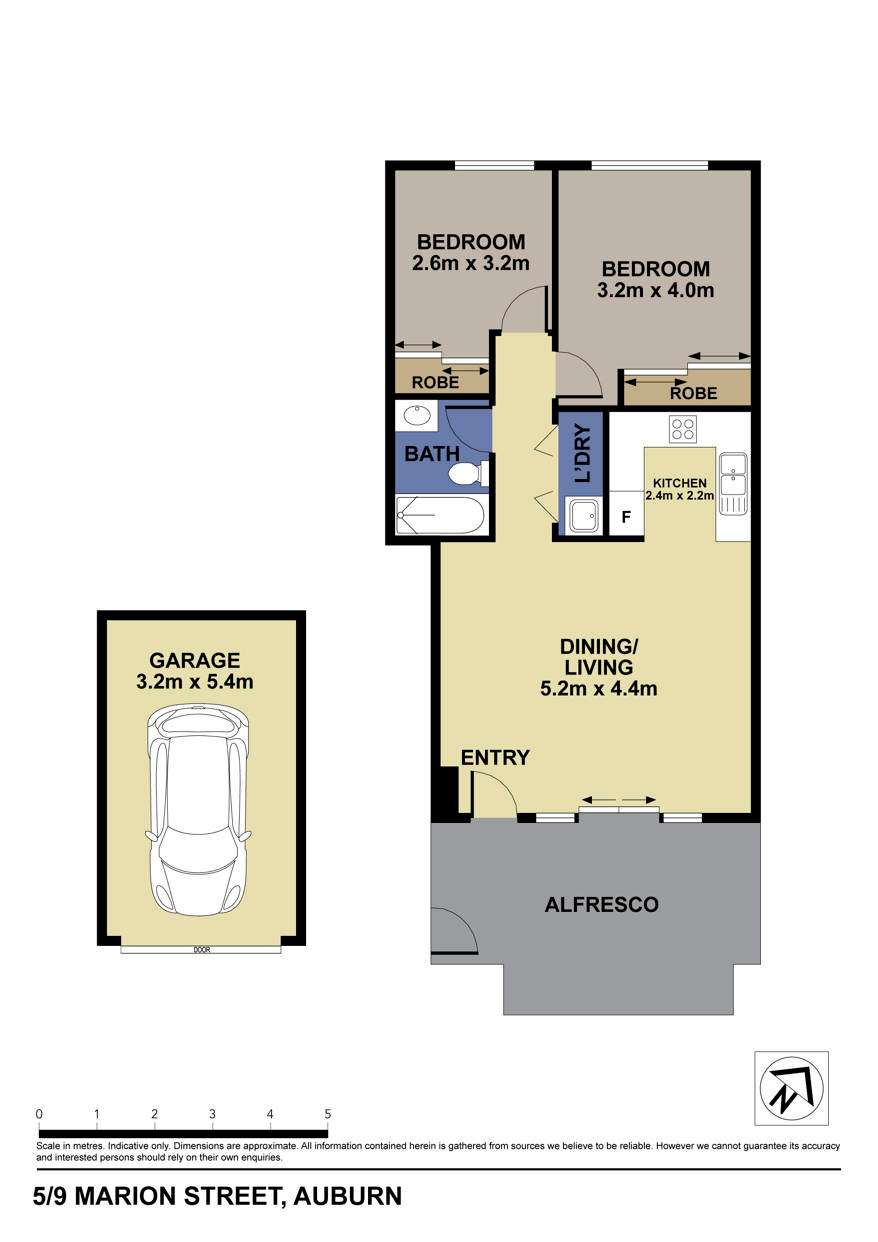 Floorplan of Homely unit listing, 5/9 Marion Street, Auburn NSW 2144