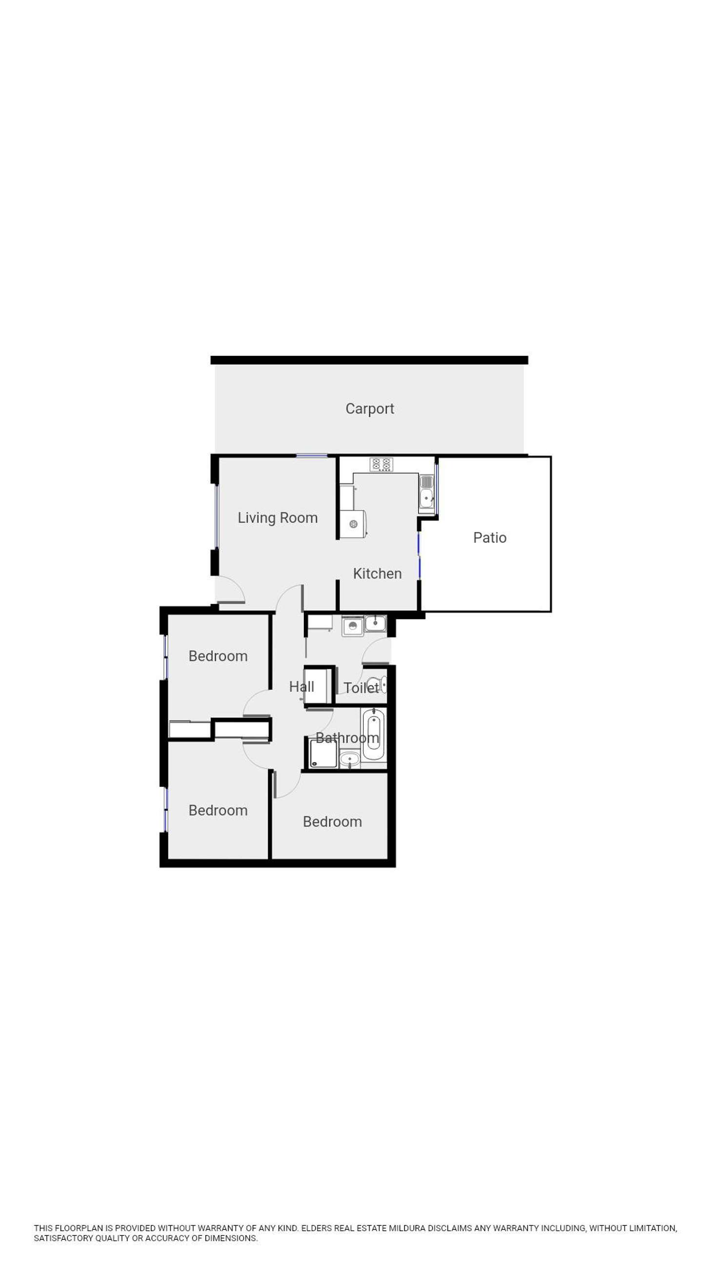 Floorplan of Homely house listing, 35 Main Avenue North, Merbein VIC 3505