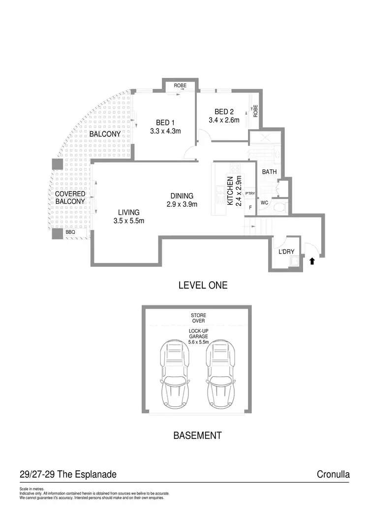 Floorplan of Homely apartment listing, 29/27-29 The Esplanade, Cronulla NSW 2230