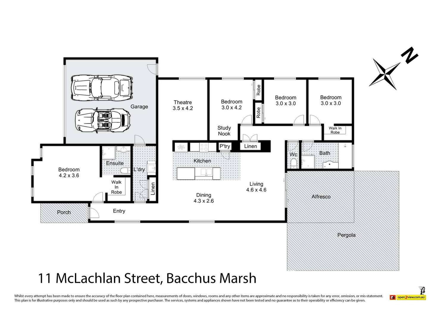Floorplan of Homely house listing, 11 McLachlan Street, Bacchus Marsh VIC 3340