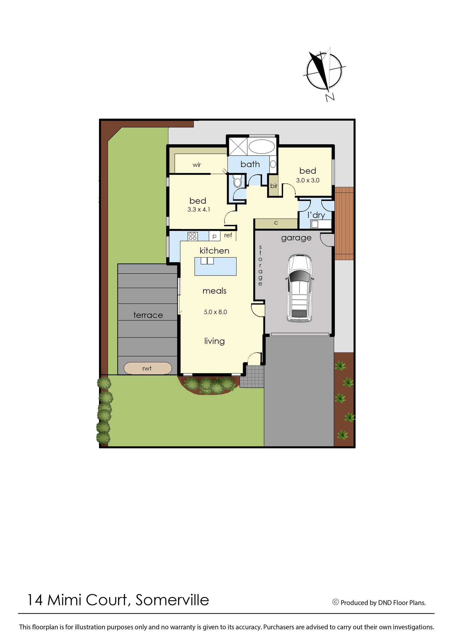 Floorplan of Homely unit listing, 14 Mimi Court, Somerville VIC 3912